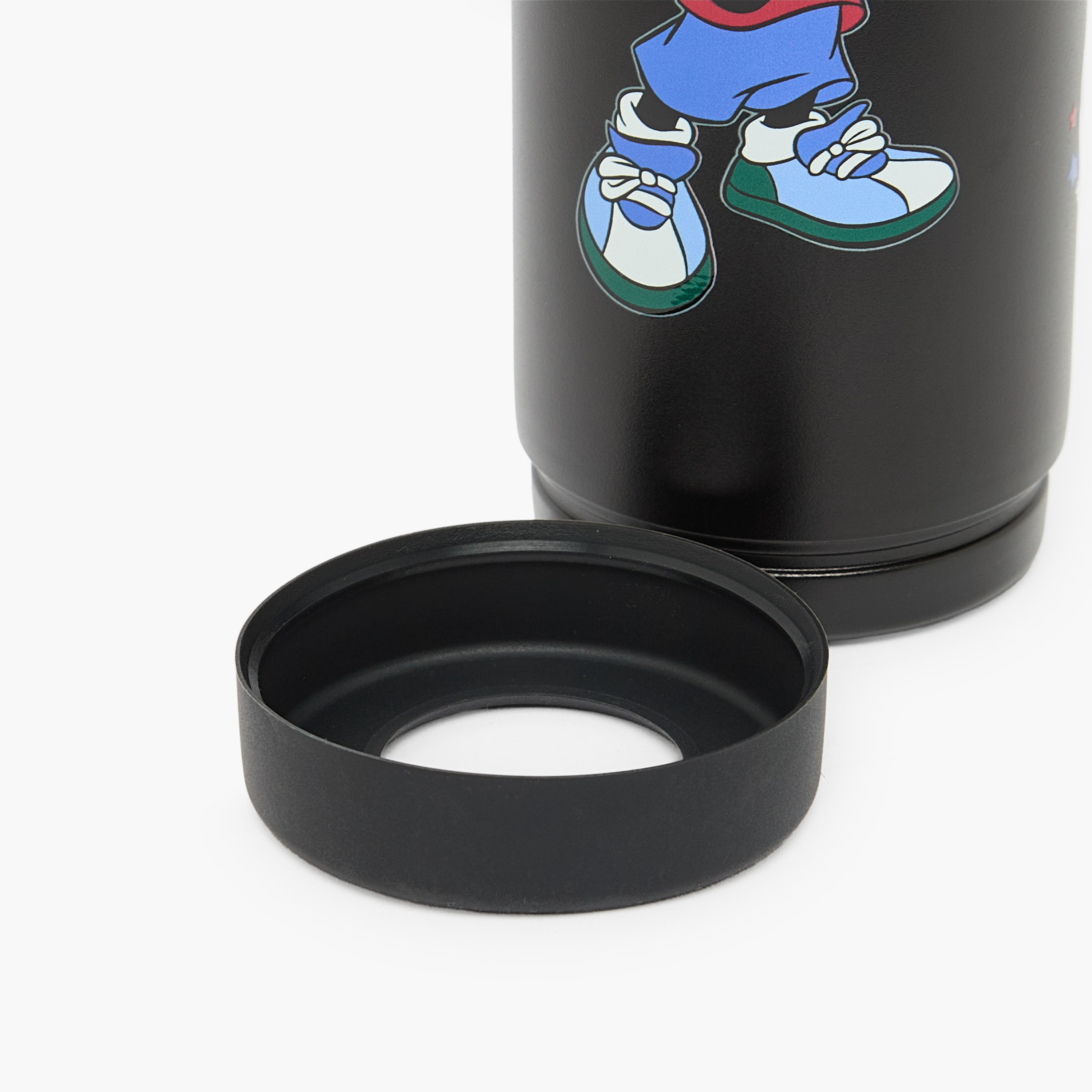 Disney Mickey Mouse Print Stainless Steel Water Bottle with Flip Spout and Handle-school-waterbottles-image-7