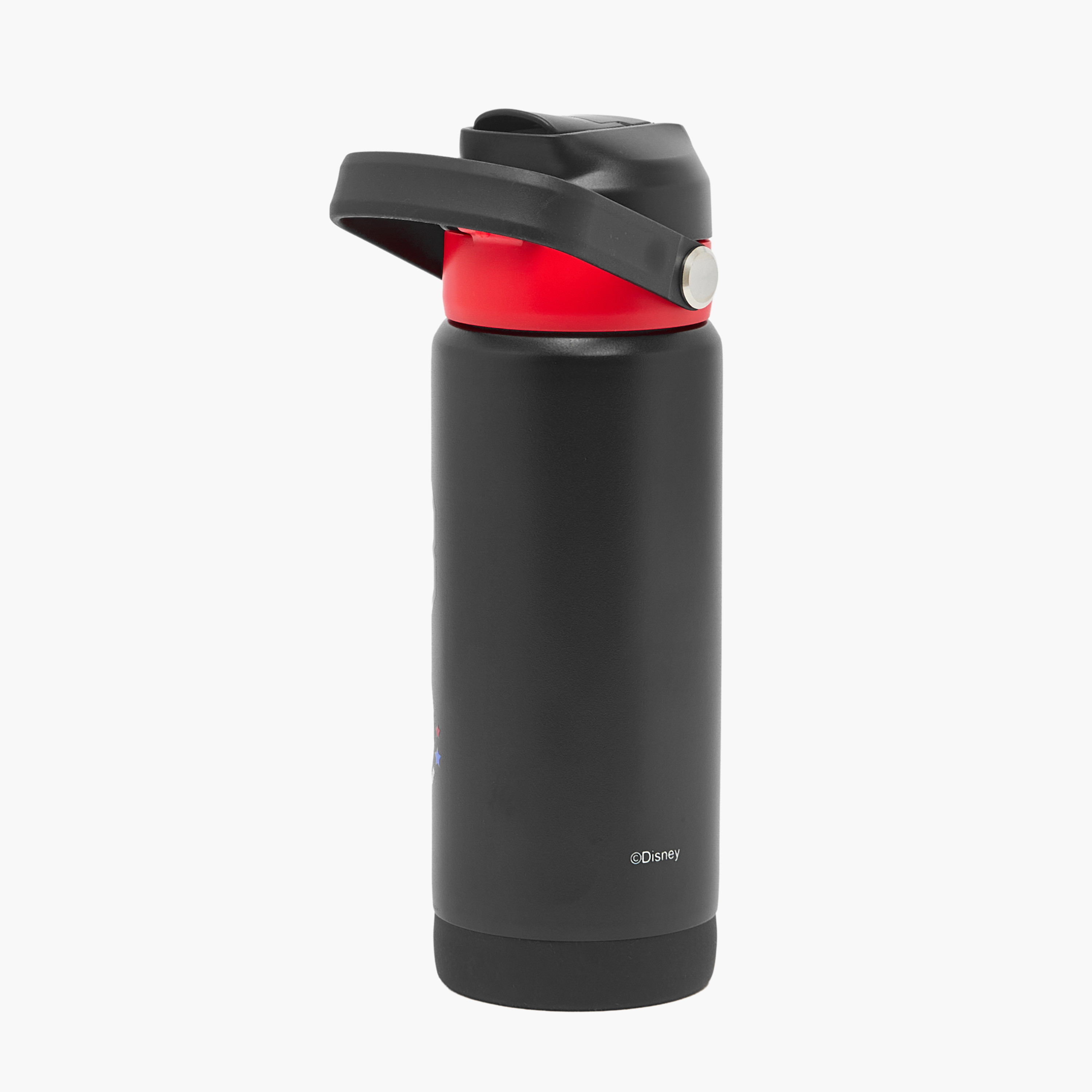 Disney Mickey Mouse Print Stainless Steel Water Bottle with Flip Spout and Handle-school-waterbottles-image-8