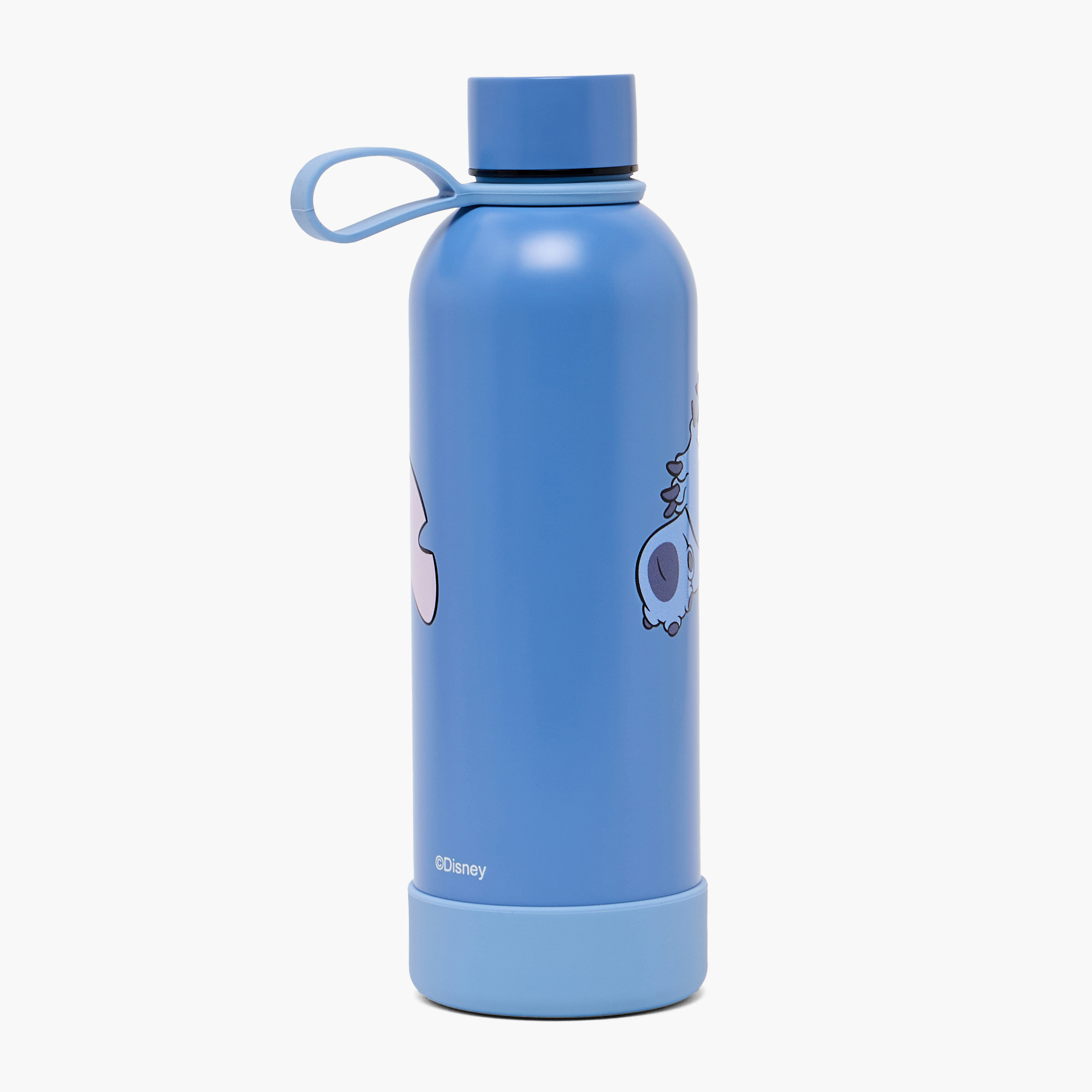 قارورة مياه ستانلس ستيل بفوهة واسعة ومقبض حمل وطبعات ستيتش من ديزني-school-waterbottles-image-8