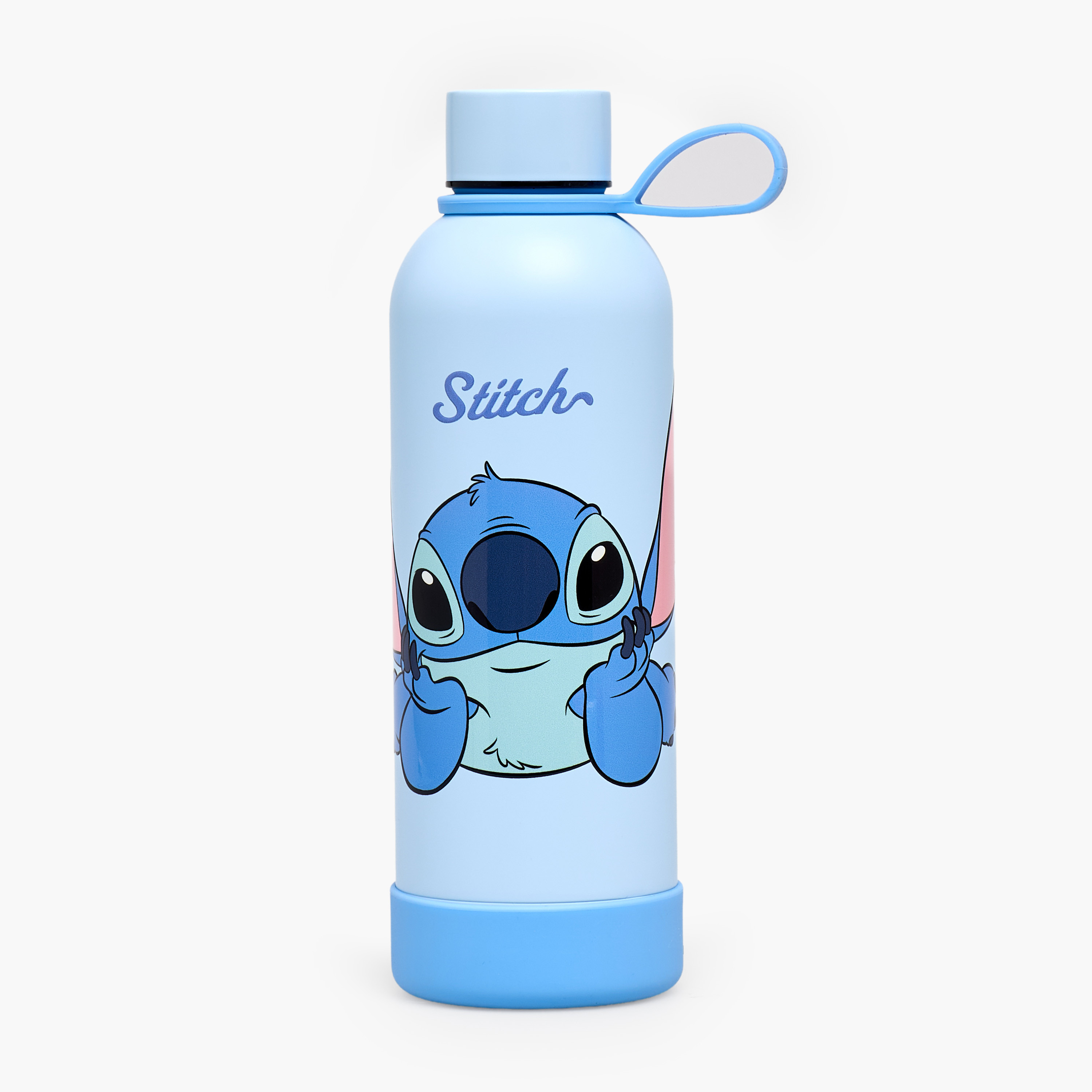 Disney Stitch Print Stainless Steel Water Bottle with Wide Mouth and Handle-school-waterbottles-image-1
