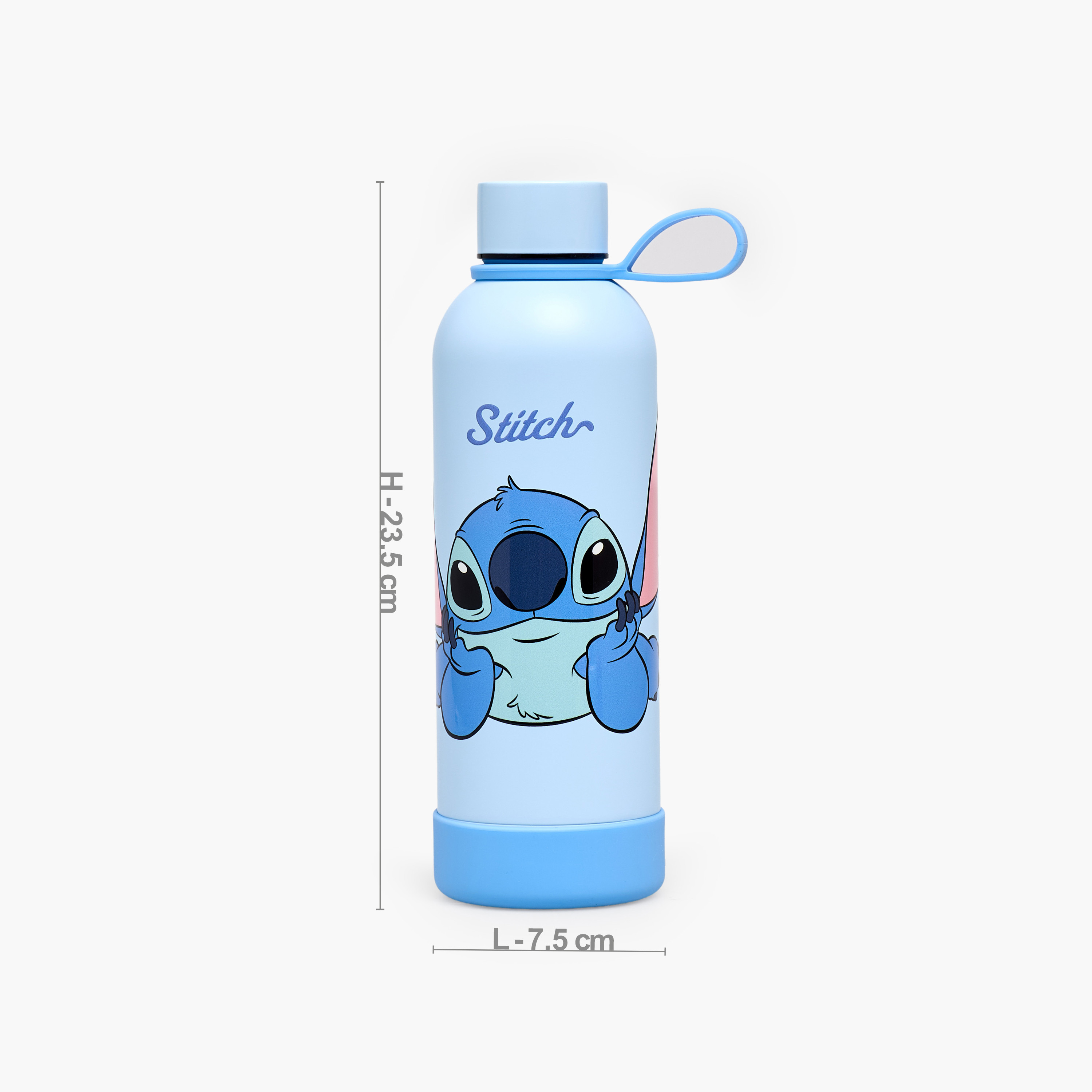 Disney Stitch Print Stainless Steel Water Bottle with Wide Mouth and Handle-school-waterbottles-image-3
