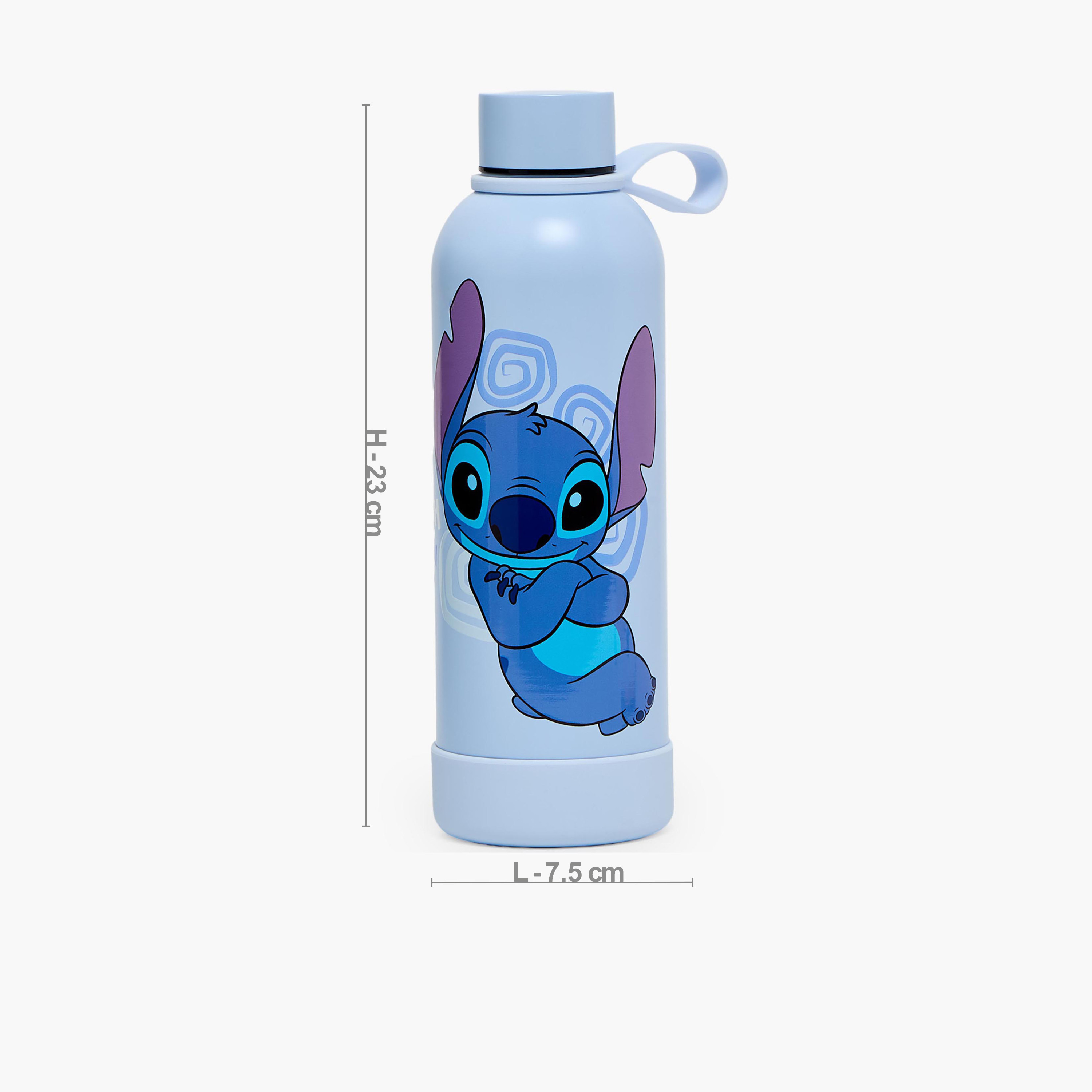 Disney Stitch Print Stainless Steel Water Bottle with Loop Handle-school-waterbottles-image-3