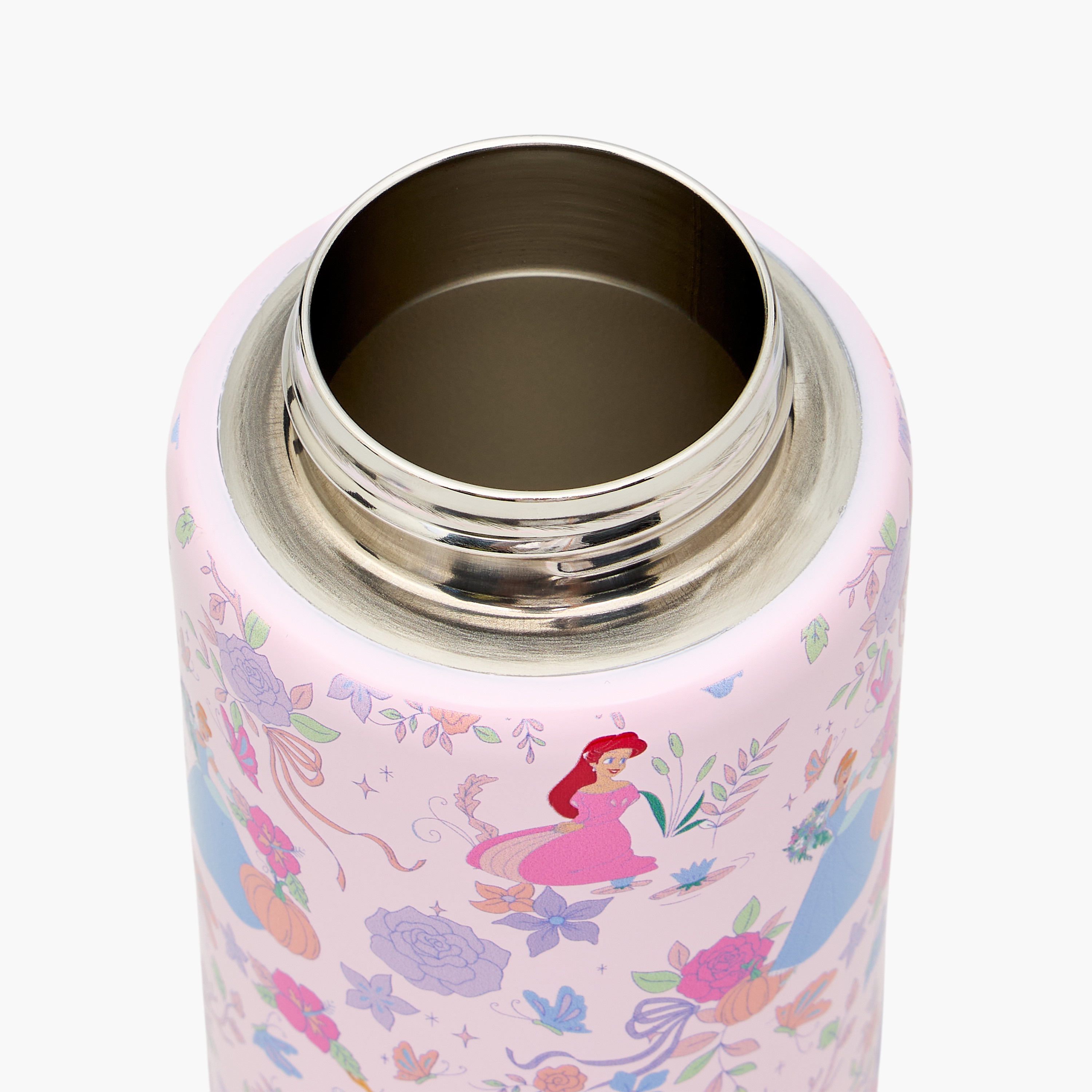 قارورة مياه ستانلس ستيل بمقبض وفوهة وطبعات برنسيس من ديزني-school-waterbottles-image-5