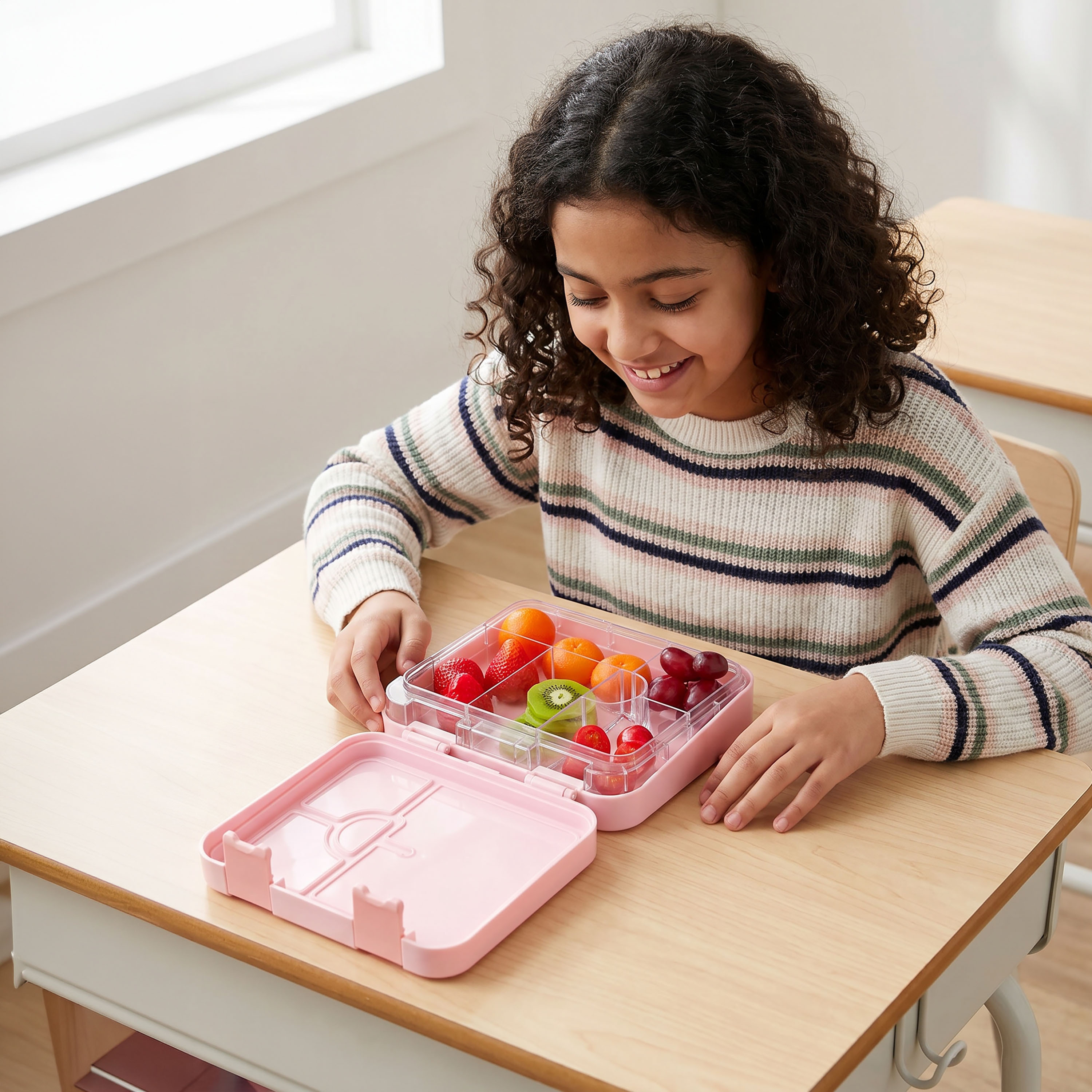 صندوق غداء بينتو مقسم للبنات بطبعات من ديزني-school-lunchessentials-lunchboxes-image-3