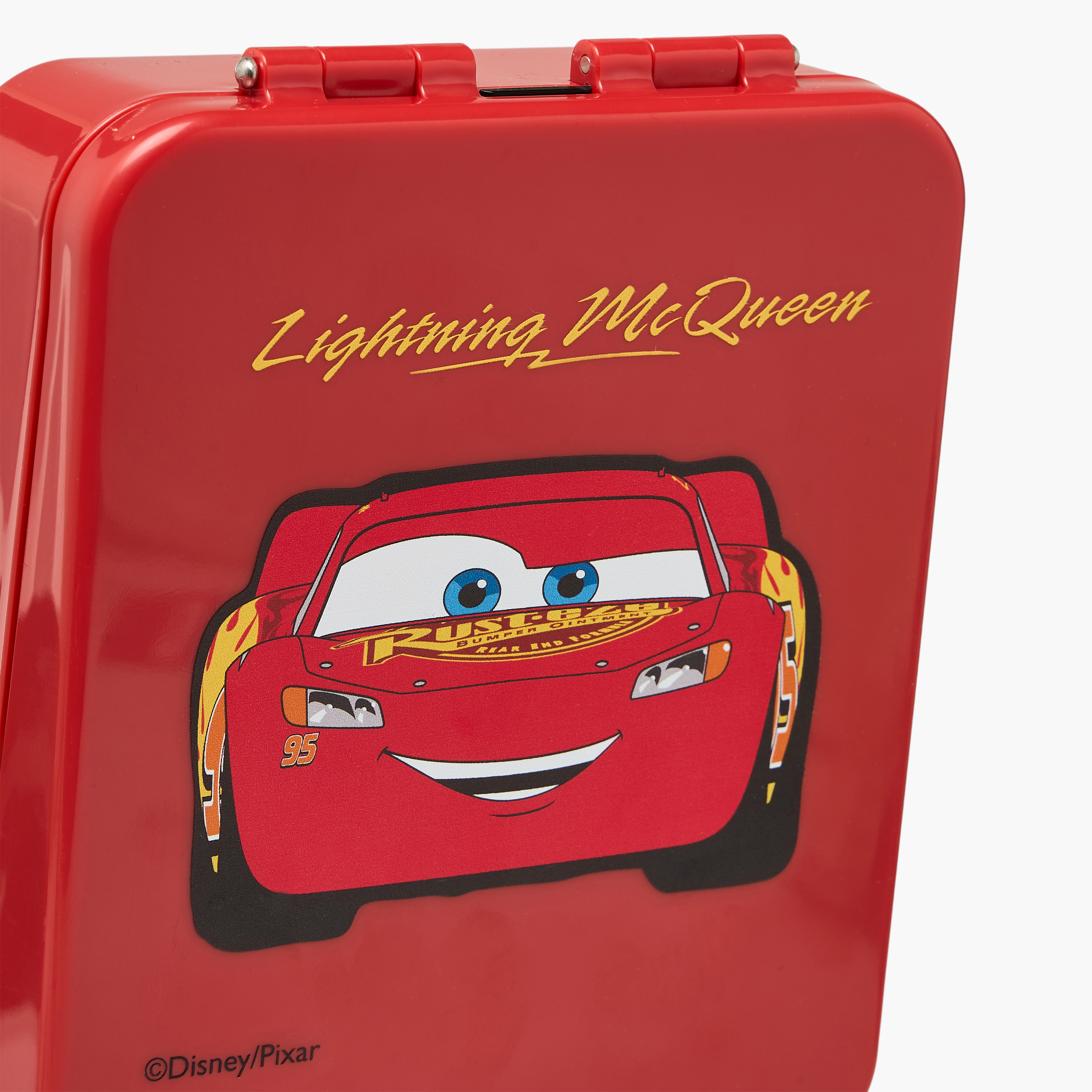 Disney Lightning McQueen Print Bento Lunch Box for Boys with Clip Lock Lid - 640 ml-school-lunchessentials-lunchboxes-image-4