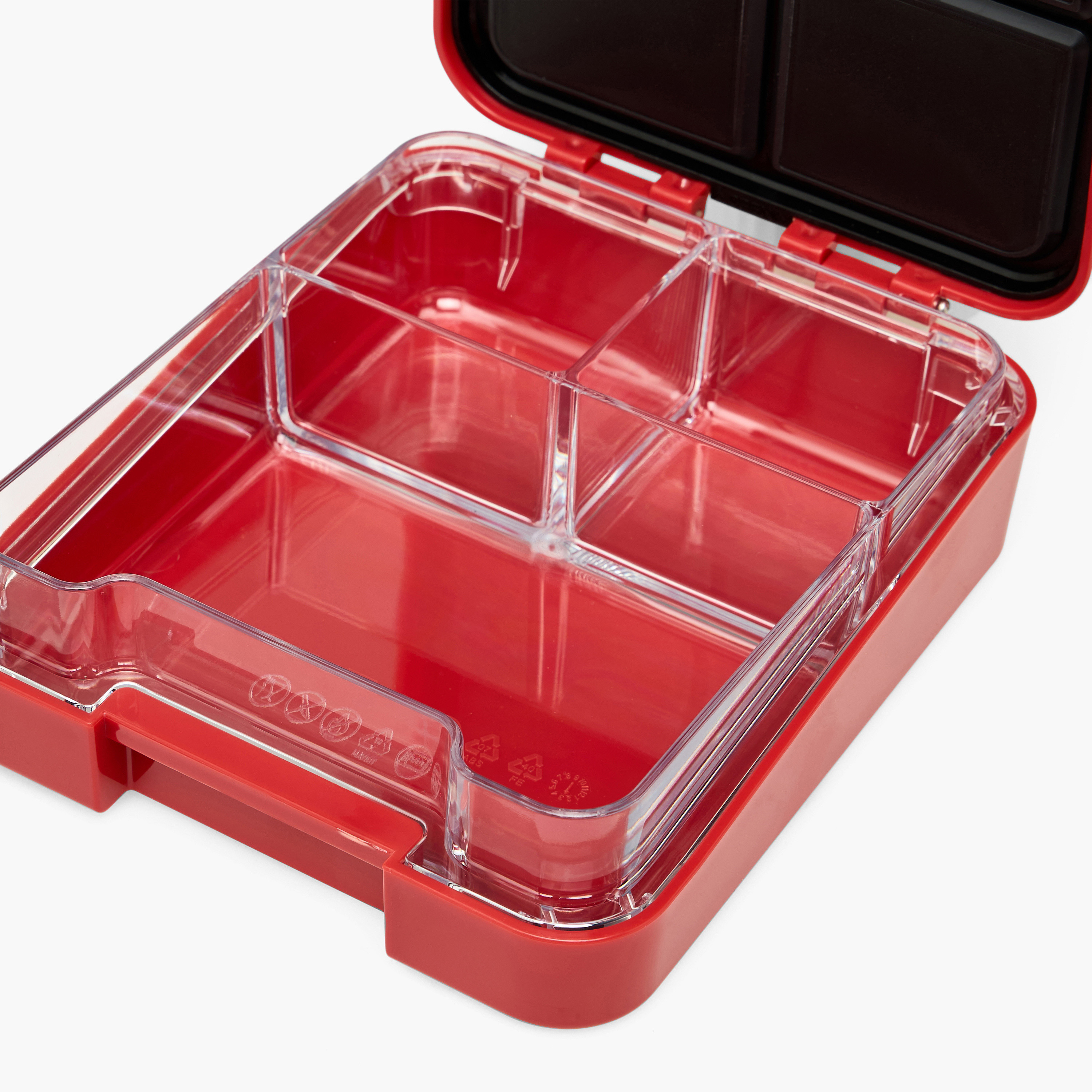 Disney Lightning McQueen Print Bento Lunch Box for Boys with Clip Lock Lid - 640 ml-school-lunchessentials-lunchboxes-image-8