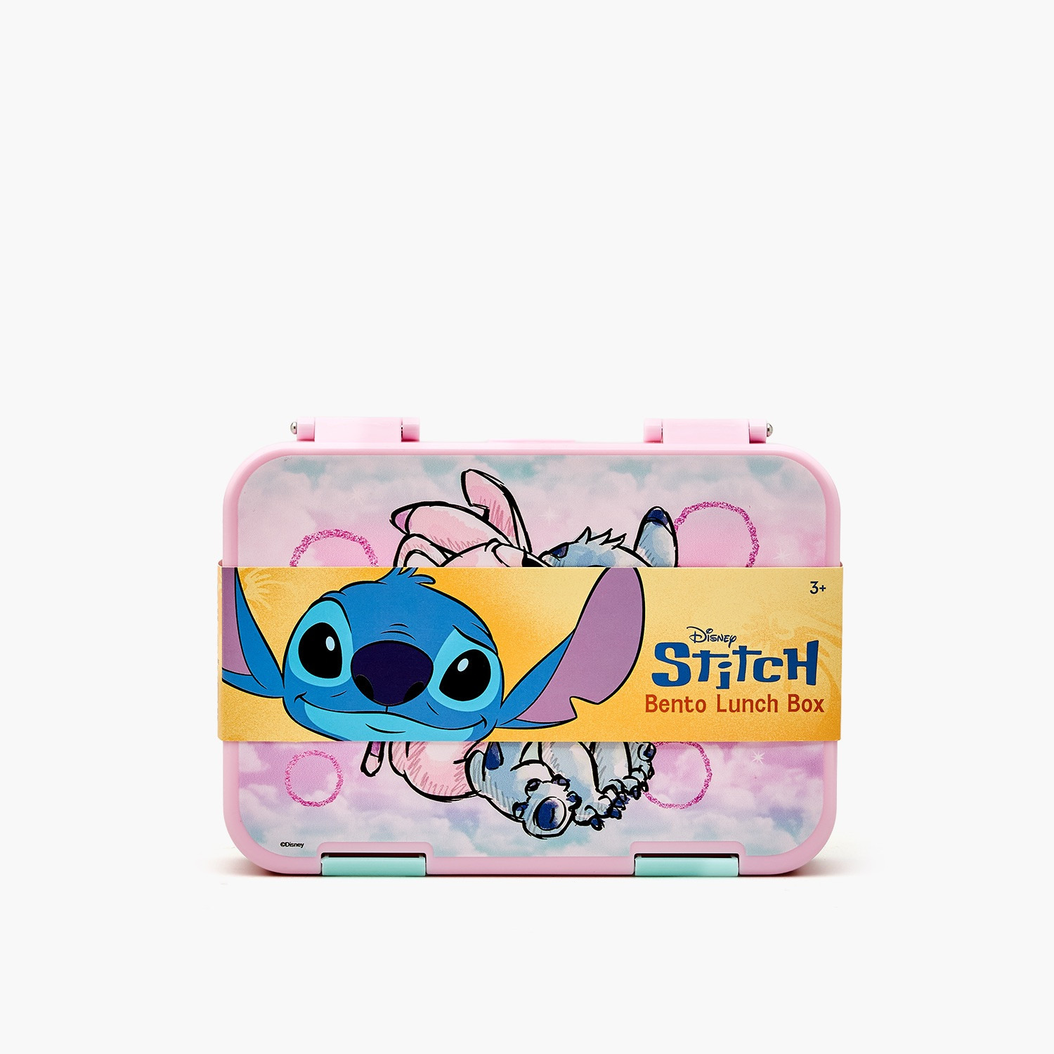 Disney Stitch and Angel Print Bento Lunch Box for Boys with Clip Lock Lid-school-lunchessentials-lunchboxes-image-12
