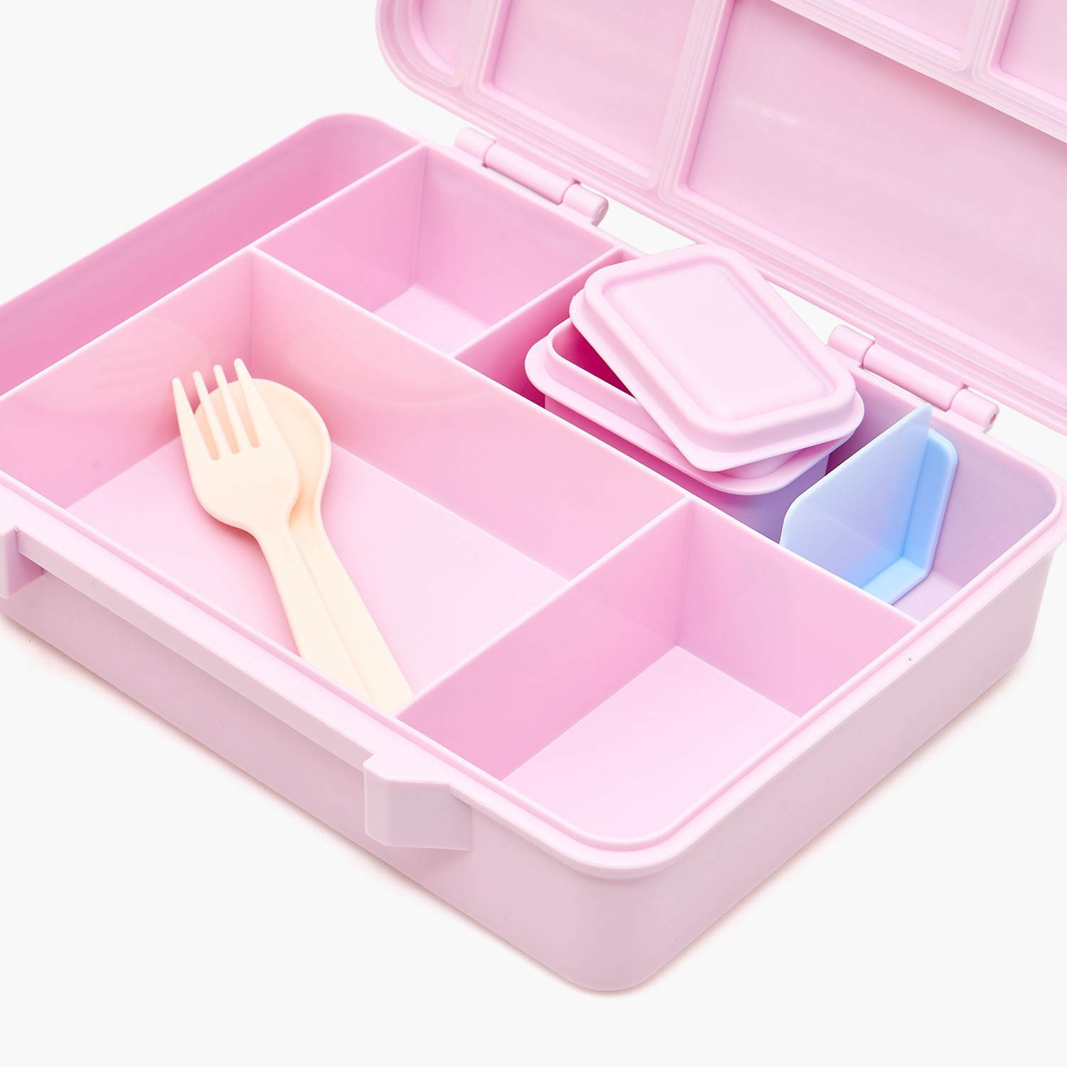 صندوق غداء بينتو للبنات بغطاء بمشبك إغلاق وطبعات برينسس من ديزني-school-lunchessentials-lunchboxes-image-10