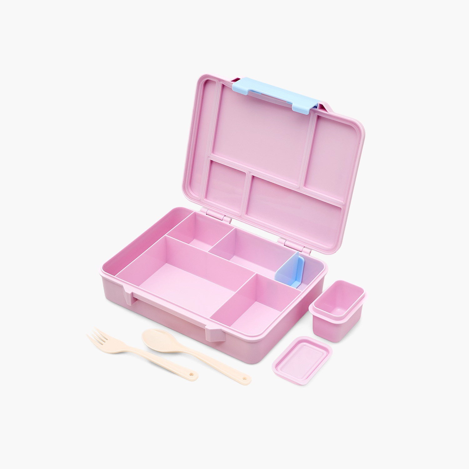 صندوق غداء بينتو للبنات بغطاء بمشبك إغلاق وطبعات برينسس من ديزني-school-lunchessentials-lunchboxes-image-8