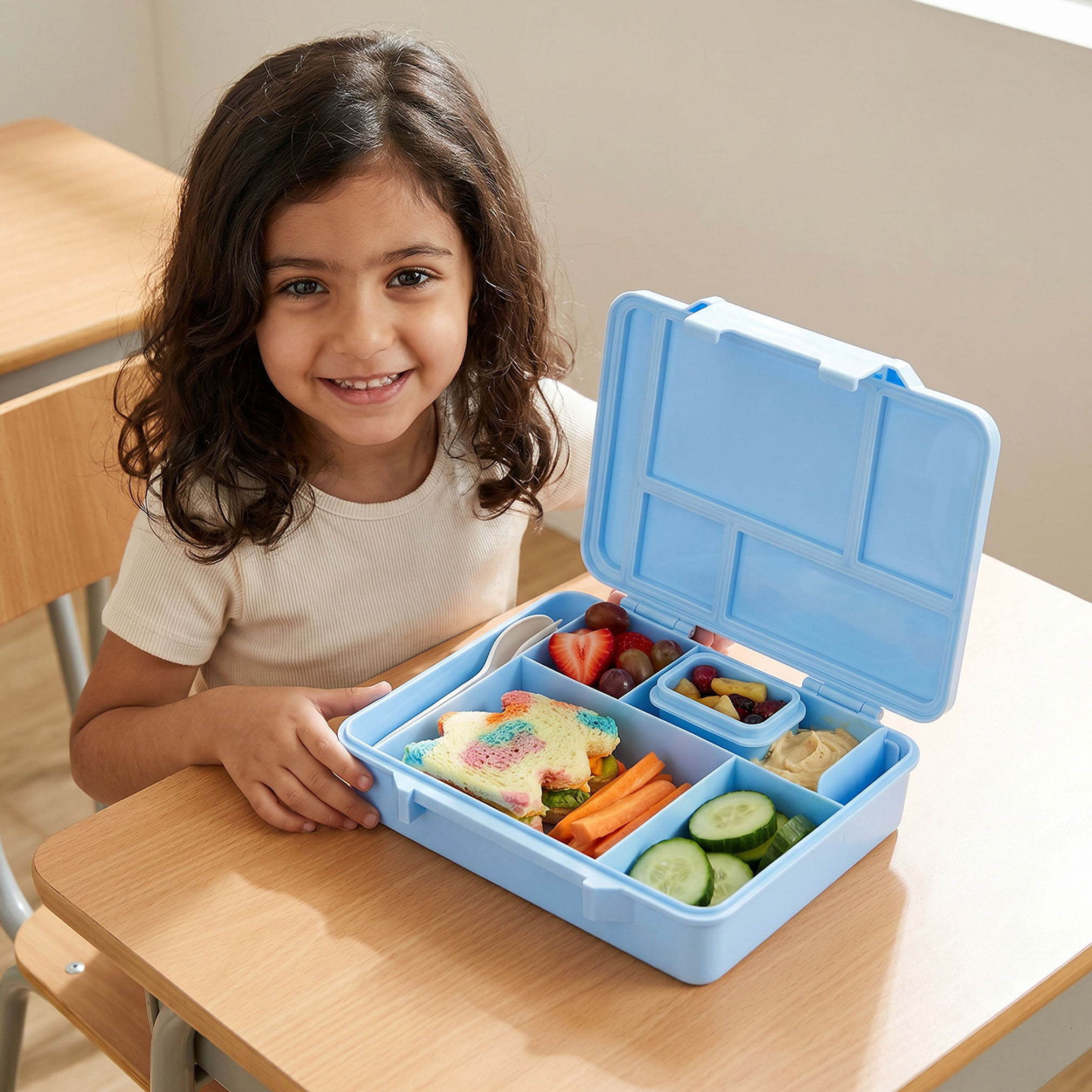 صندوق غداء بطبعات ستيتش مع أدوات مائدة للأولاد من ديزني-school-lunchessentials-lunchboxes-image-3