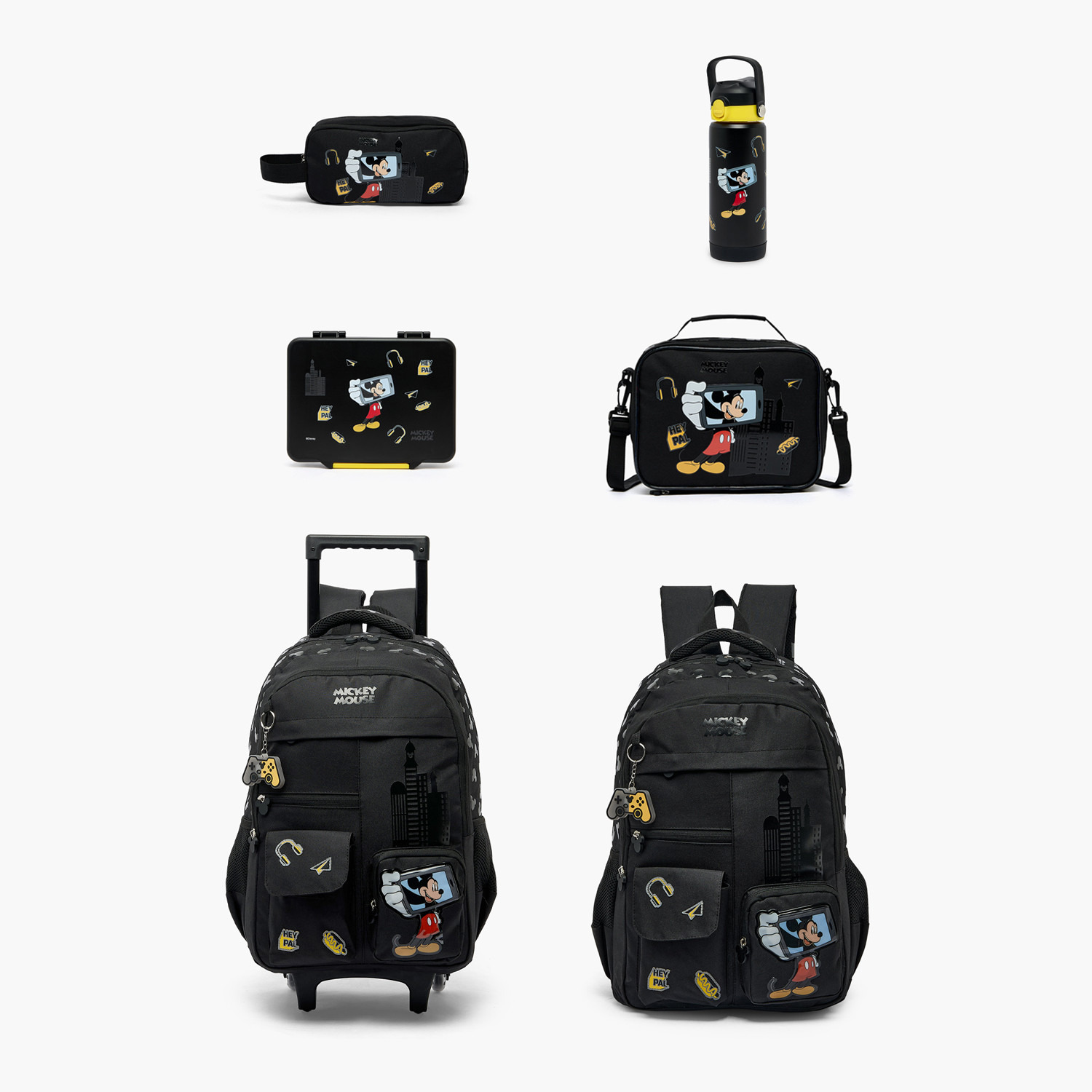 Disney Mickey Mouse Print Lunch Box for Boys with Lid-school-lunchessentials-lunchboxes-image-13
