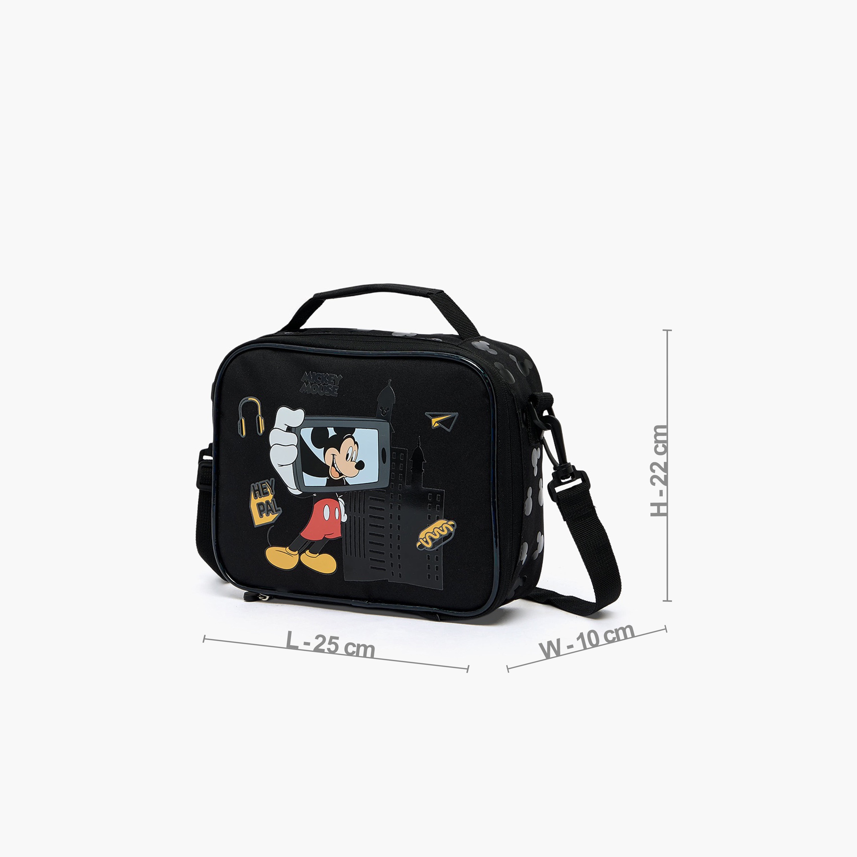 Disney Mickey Mouse Print Lunch Bag for Boys 5-8 Years with Zip Closure-school-lunchessentials-lunchbags-image-9
