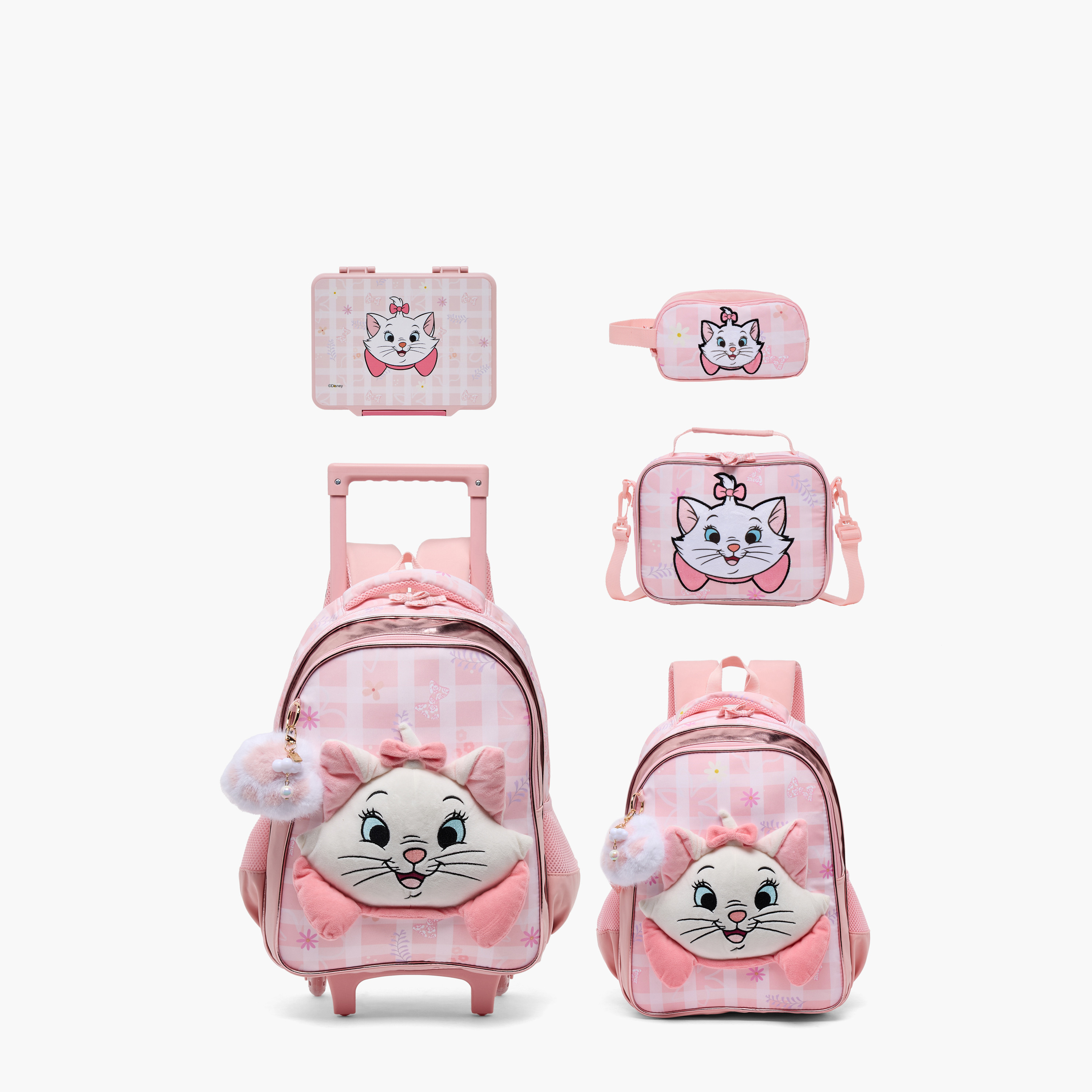 شنطة ظهر بطبعات ماري للبنات 5-8 سنوات مع أحزمة مبطنة من ديزني - 17 بوصة-school-bagsandbackpacks-backpacks-image-10