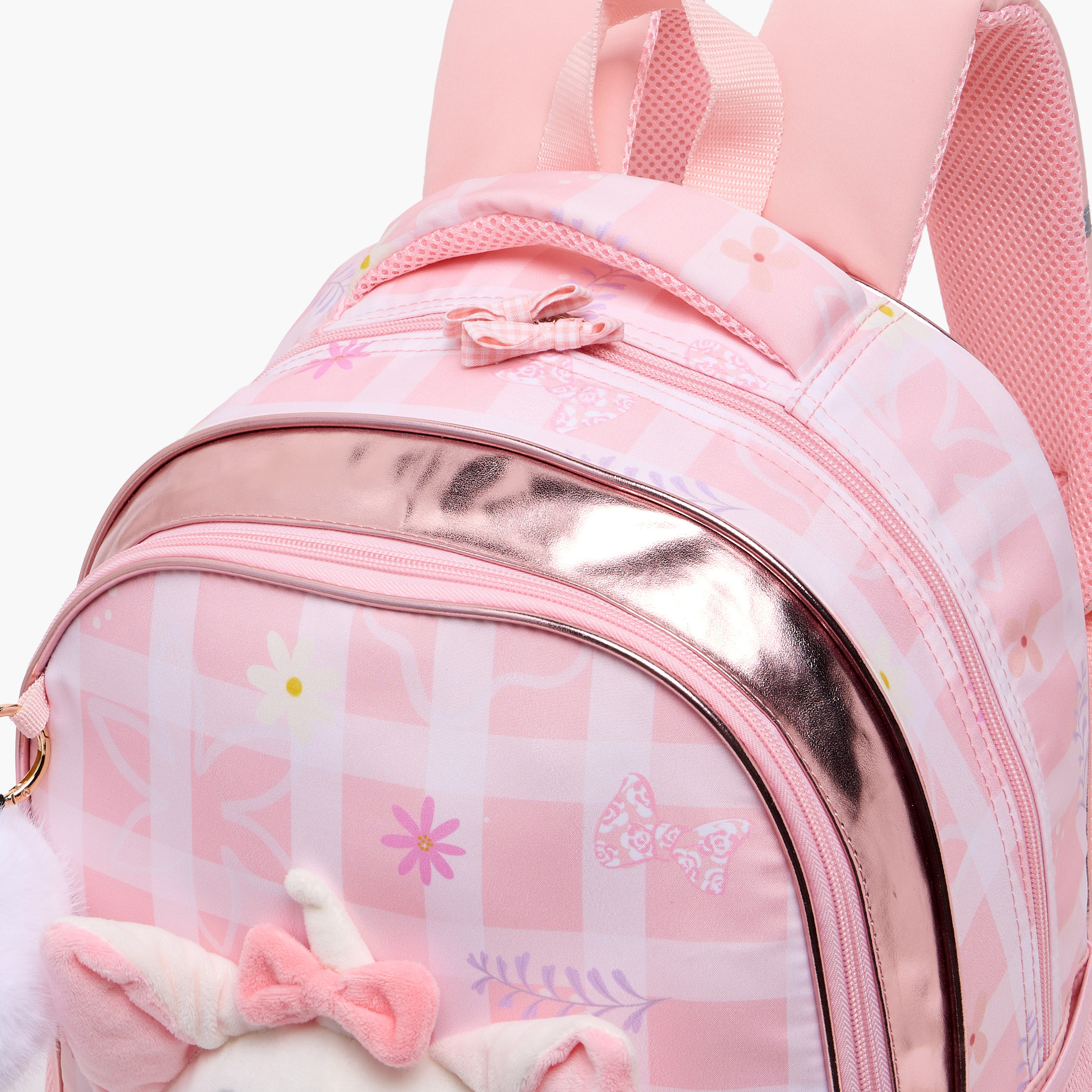 شنطة ظهر بطبعات ماري للبنات 5-8 سنوات مع أحزمة مبطنة من ديزني - 17 بوصة-school-bagsandbackpacks-backpacks-image-3