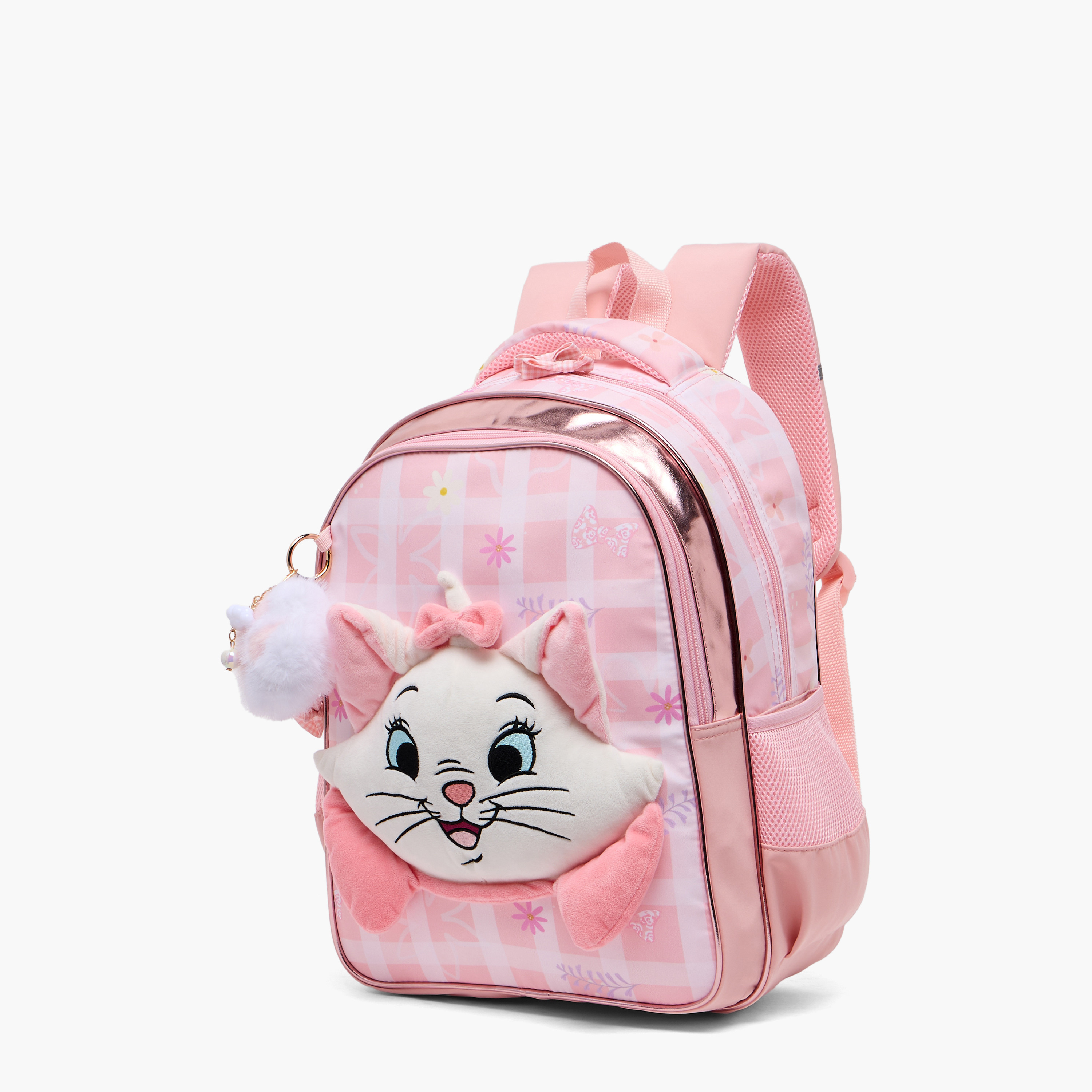 شنطة ظهر بطبعات ماري للبنات 5-8 سنوات مع أحزمة مبطنة من ديزني - 17 بوصة-school-bagsandbackpacks-backpacks-image-7