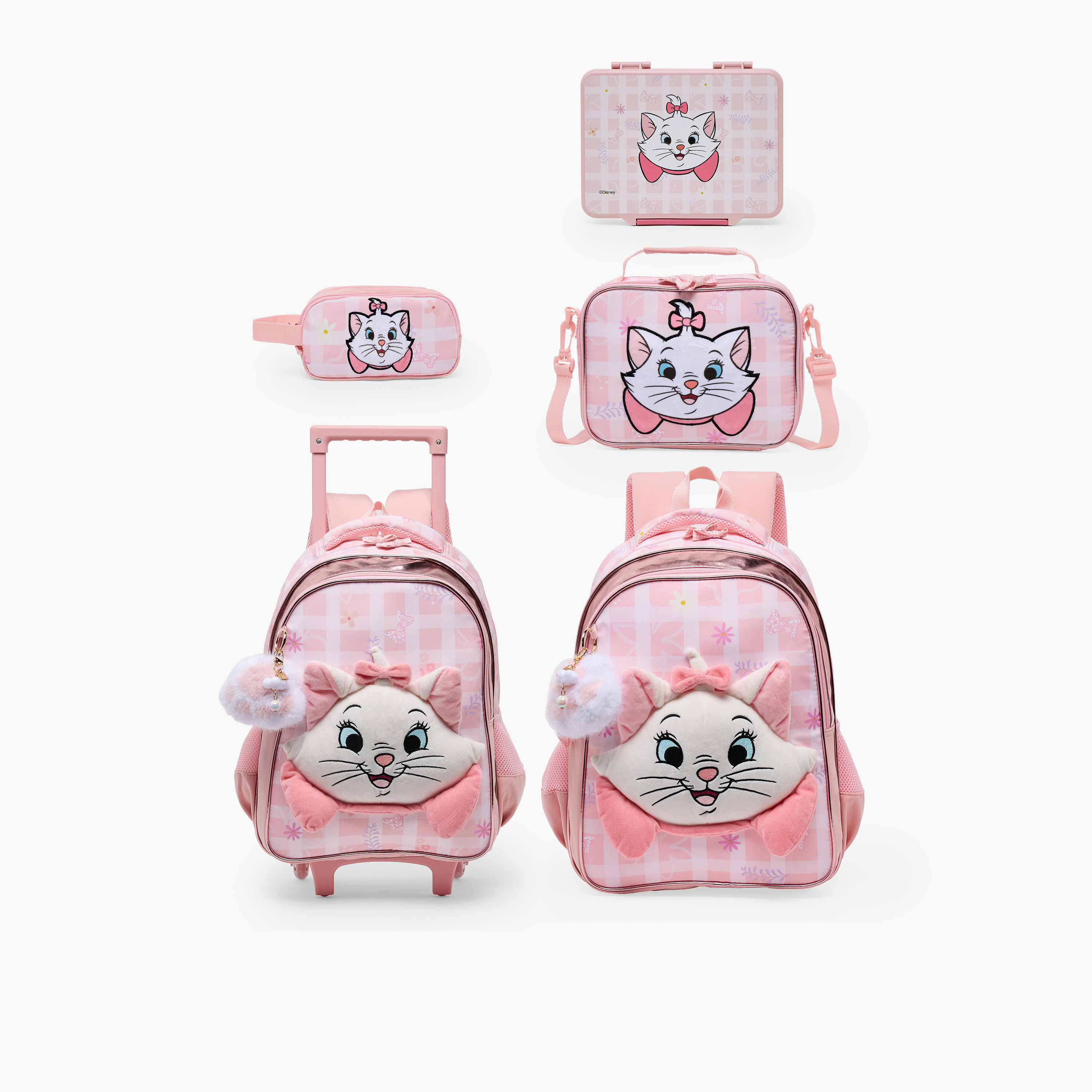 شنطة غداء بطبعة ماري للبنات من 5-8 سنوات مع حزام قابل للفصل من ديزني-school-lunchessentials-lunchbags-image-10