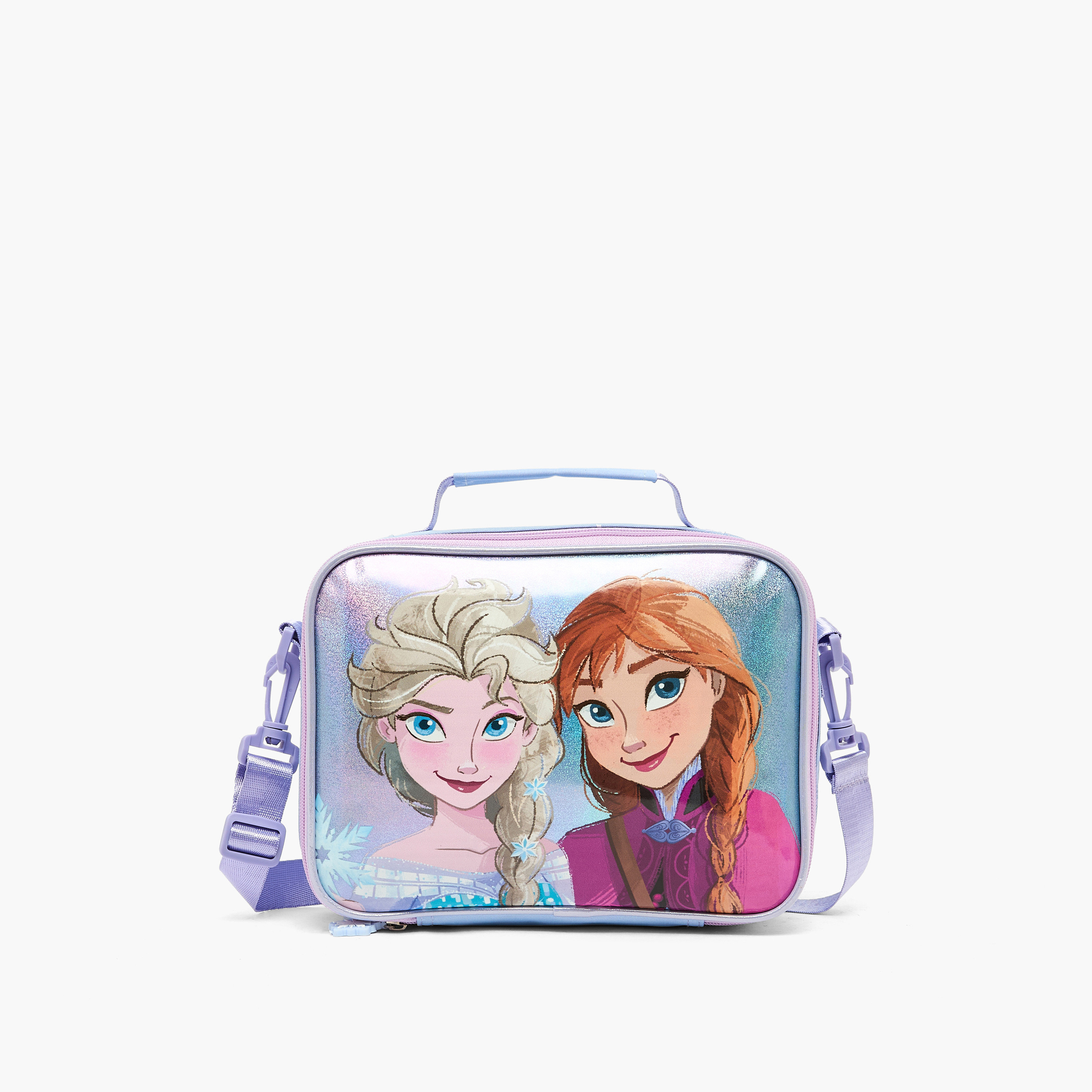 شنطة غداء بطبعة فروزن للبنات من 5-8 سنوات بسحاب إغلاق من ديزني-school-lunchessentials-lunchbags-image-1