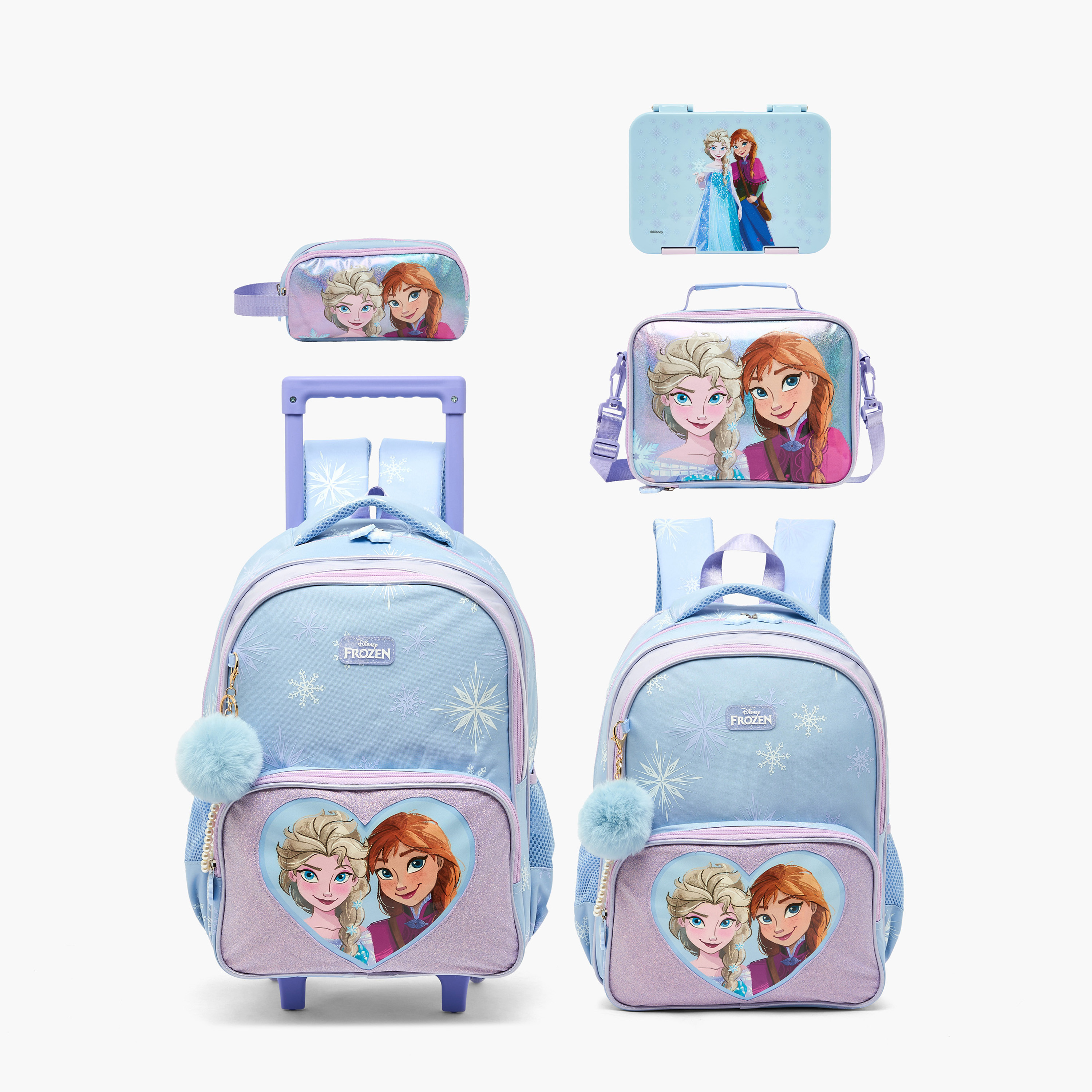 شنطة غداء بطبعة فروزن للبنات من 5-8 سنوات بسحاب إغلاق من ديزني-school-lunchessentials-lunchbags-image-11