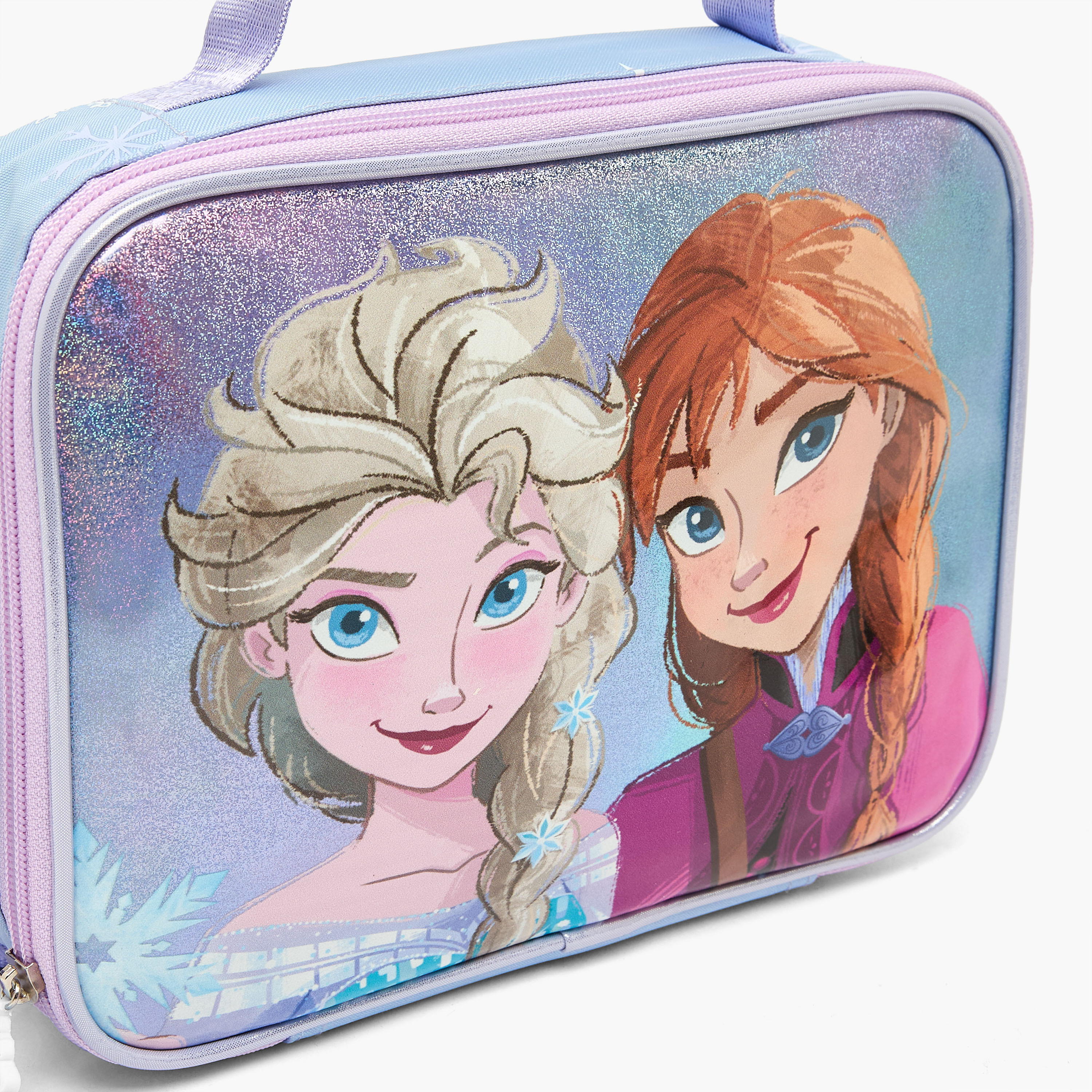 شنطة غداء بطبعة فروزن للبنات من 5-8 سنوات بسحاب إغلاق من ديزني-school-lunchessentials-lunchbags-image-4