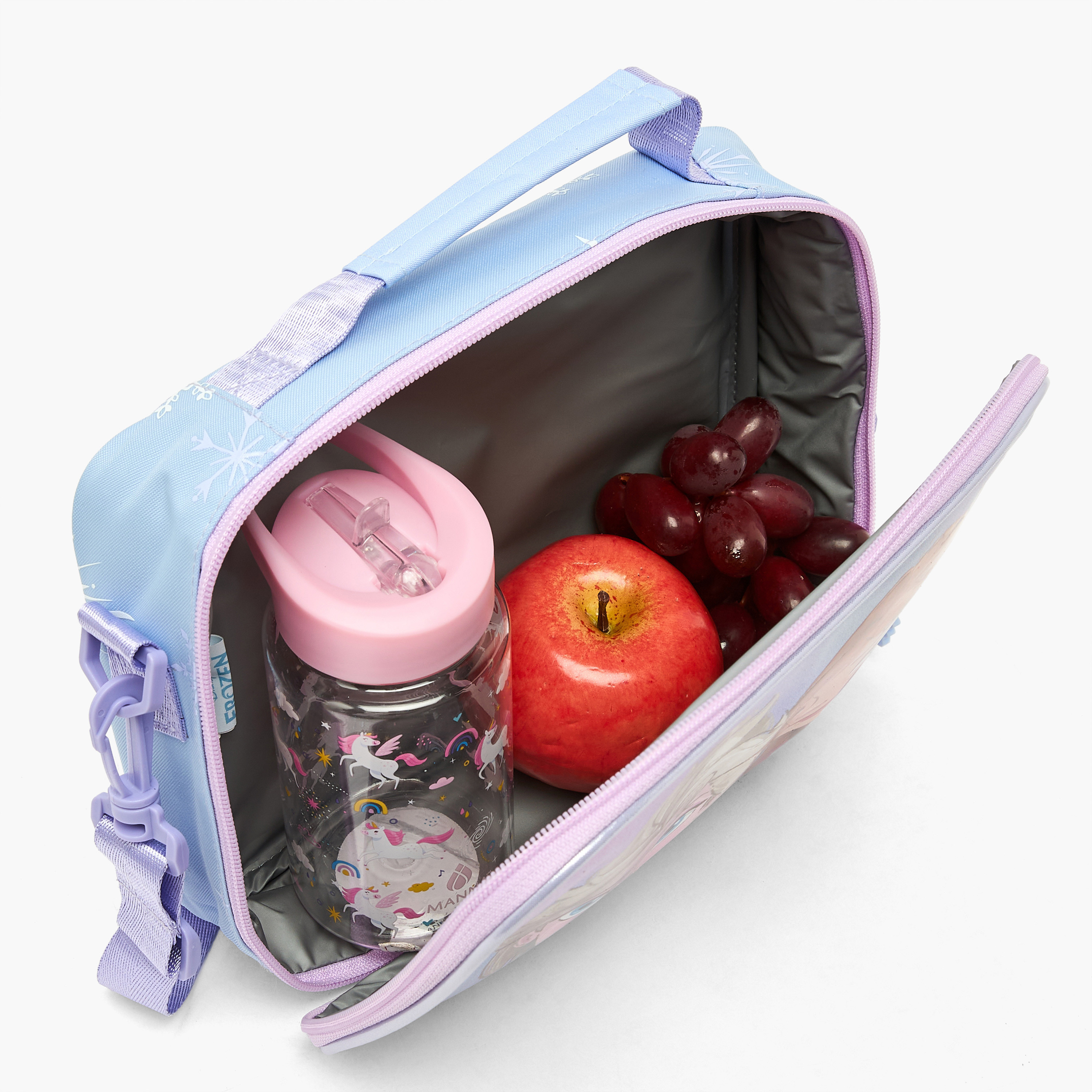 شنطة غداء بطبعة فروزن للبنات من 5-8 سنوات بسحاب إغلاق من ديزني-school-lunchessentials-lunchbags-image-5