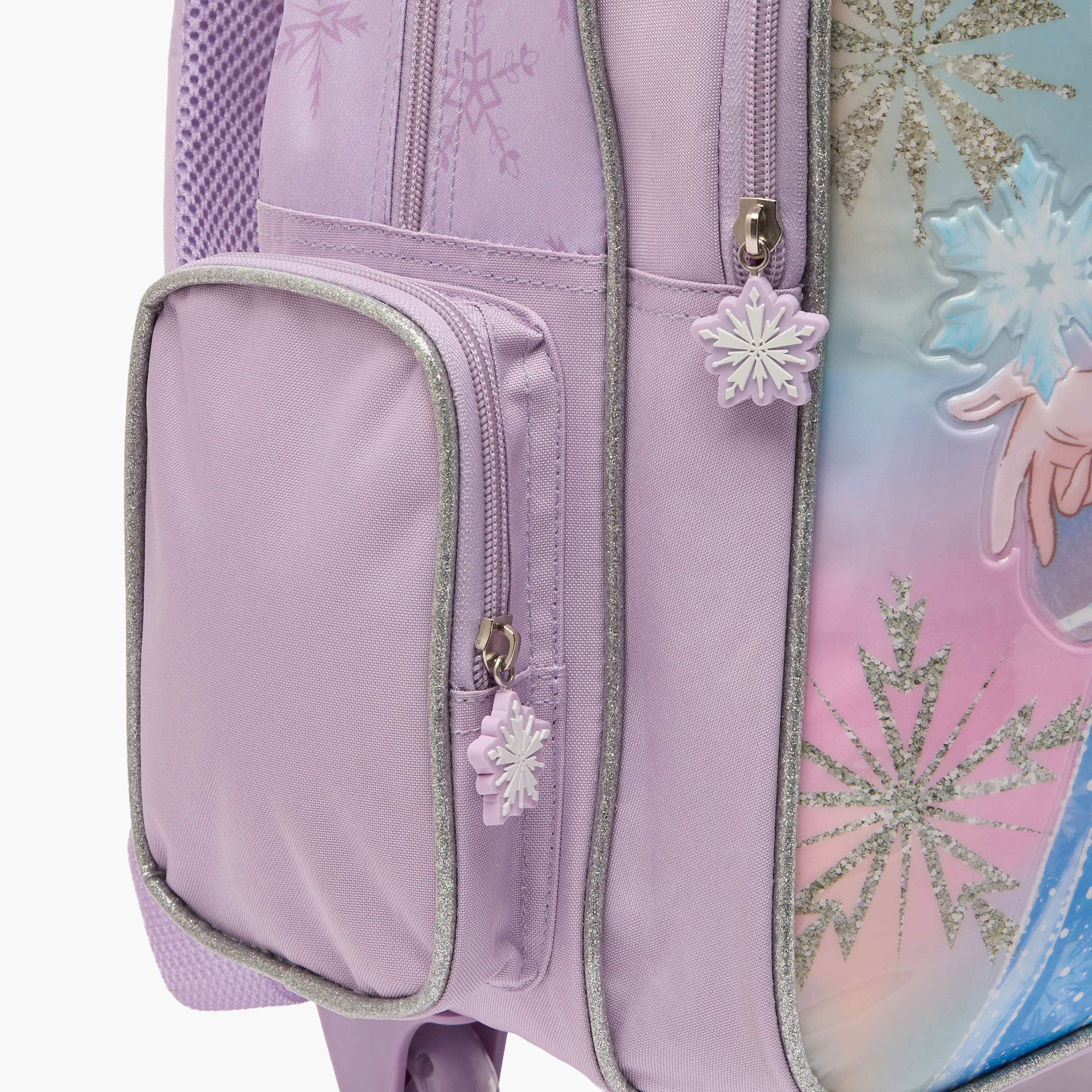 Disney Frozen 3-Piece School Trolley Bag Set for Girls 5-8 Years with Lunch Bag - 16 inches-school-bagsandbackpacks-trolleybags-image-7