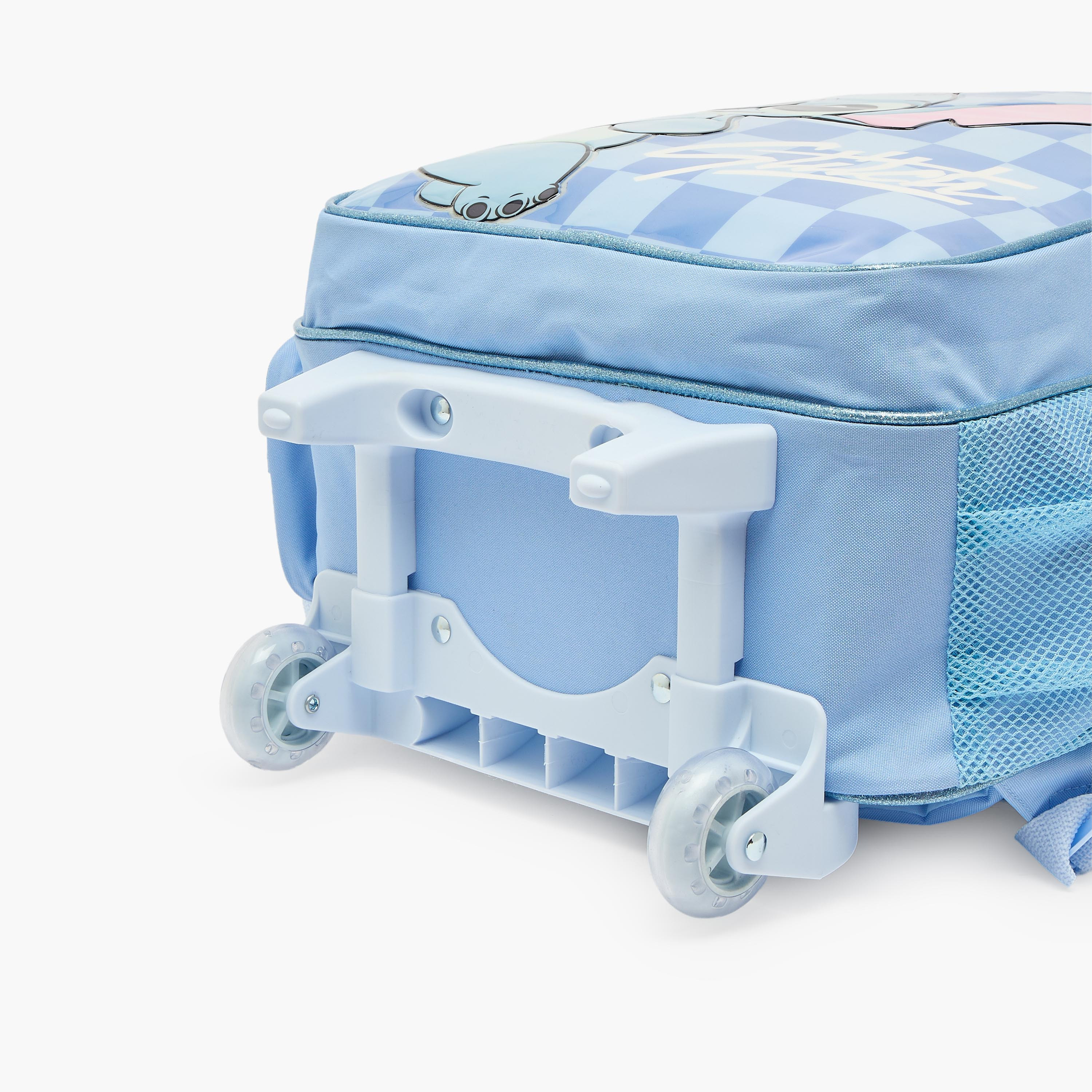 Disney Stitch Print 3-Piece School Trolley Bag Set for Girls 5-8 Years with Lunch Bag - 16 inches-school-bagsandbackpacks-trolleybags-image-11