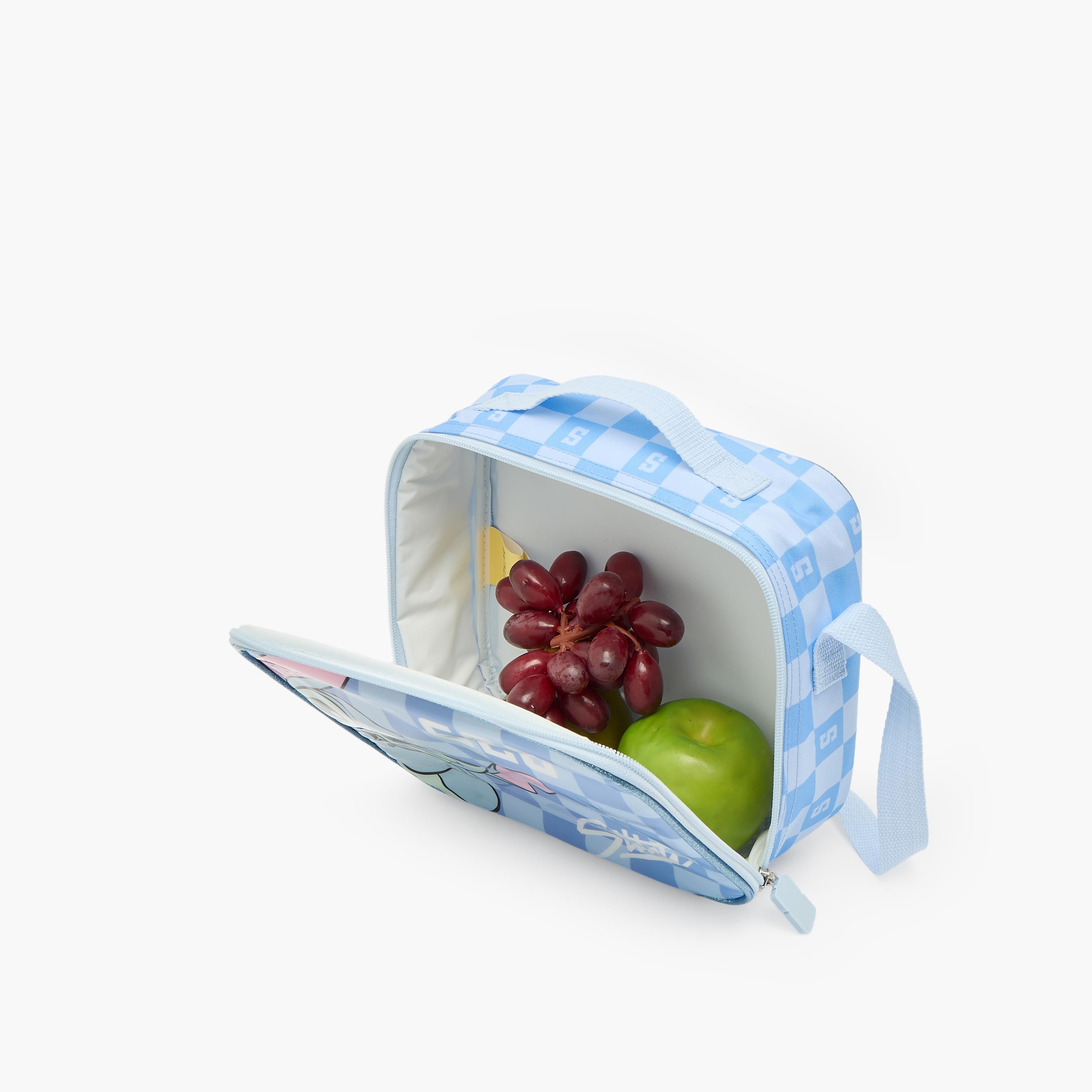 Disney Stitch Print 3-Piece School Trolley Bag Set for Girls 5-8 Years with Lunch Bag - 16 inches-school-bagsandbackpacks-trolleybags-image-14