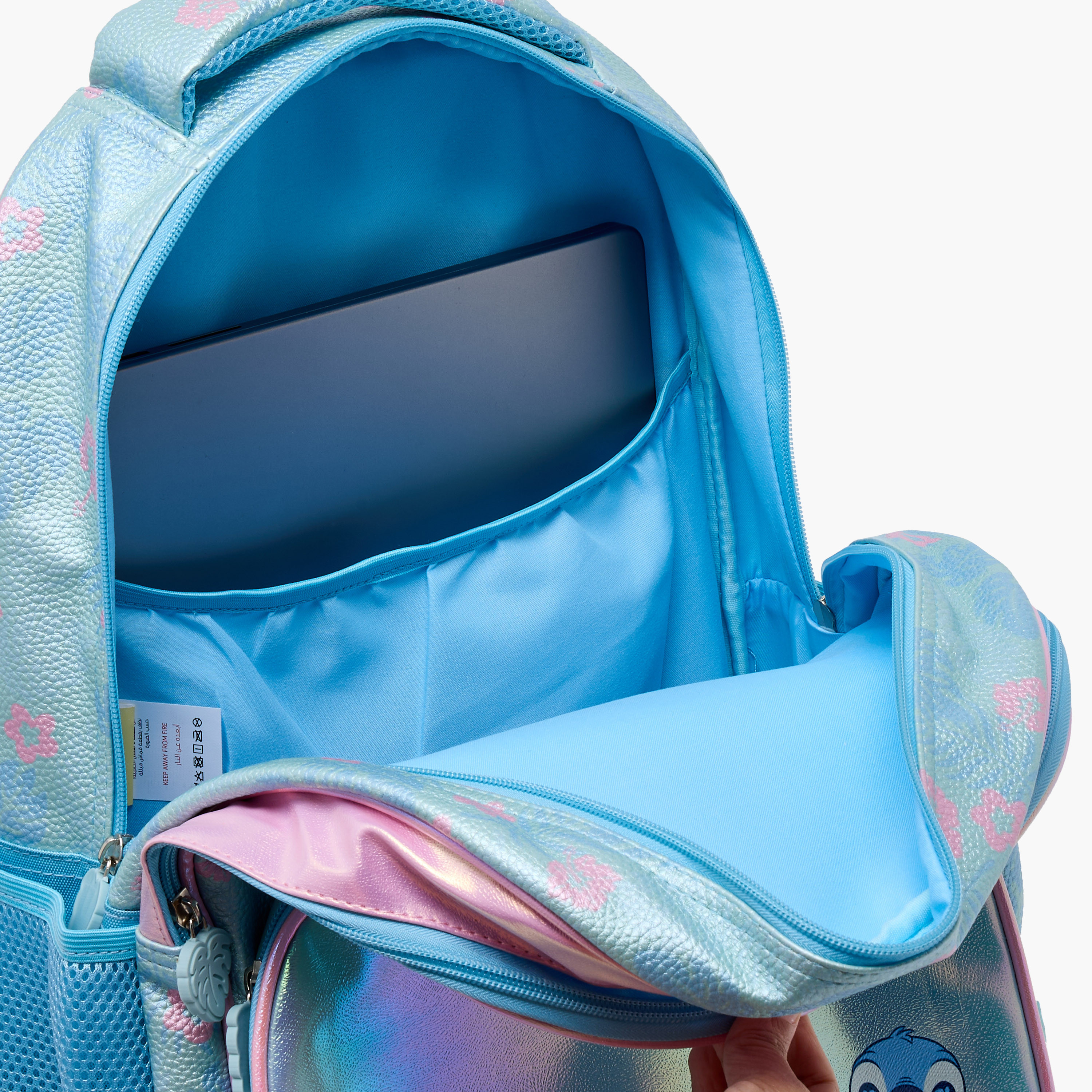 Disney Stitch Backpack for Girls 5-8 Years with Laptop Compartment - 16 inches-school-bagsandbackpacks-backpacks-image-6