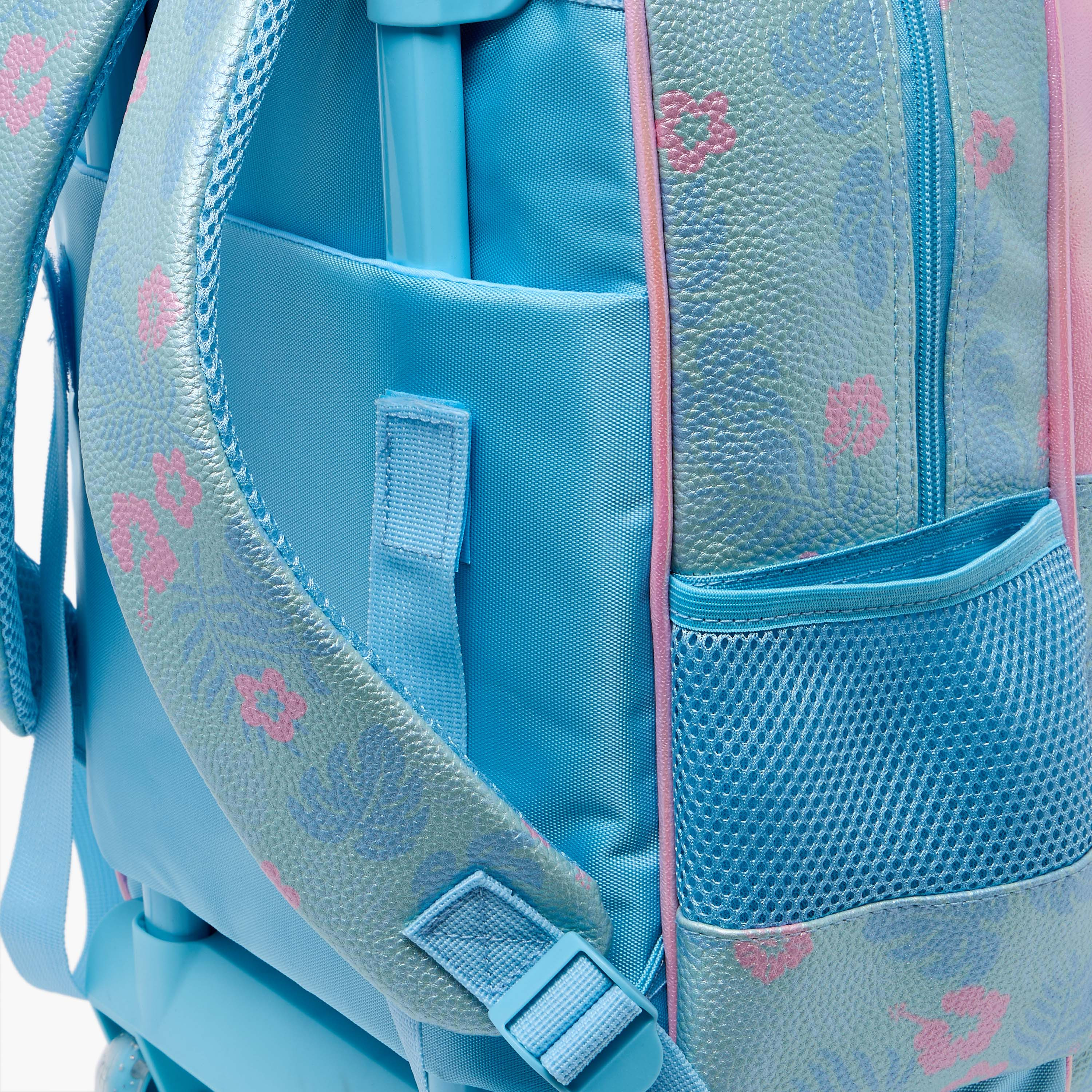 Disney Stitch Print Trolley Bag for Girls 5-8 Years with Durable Wheels - 16 inches-school-bagsandbackpacks-trolleybags-image-11