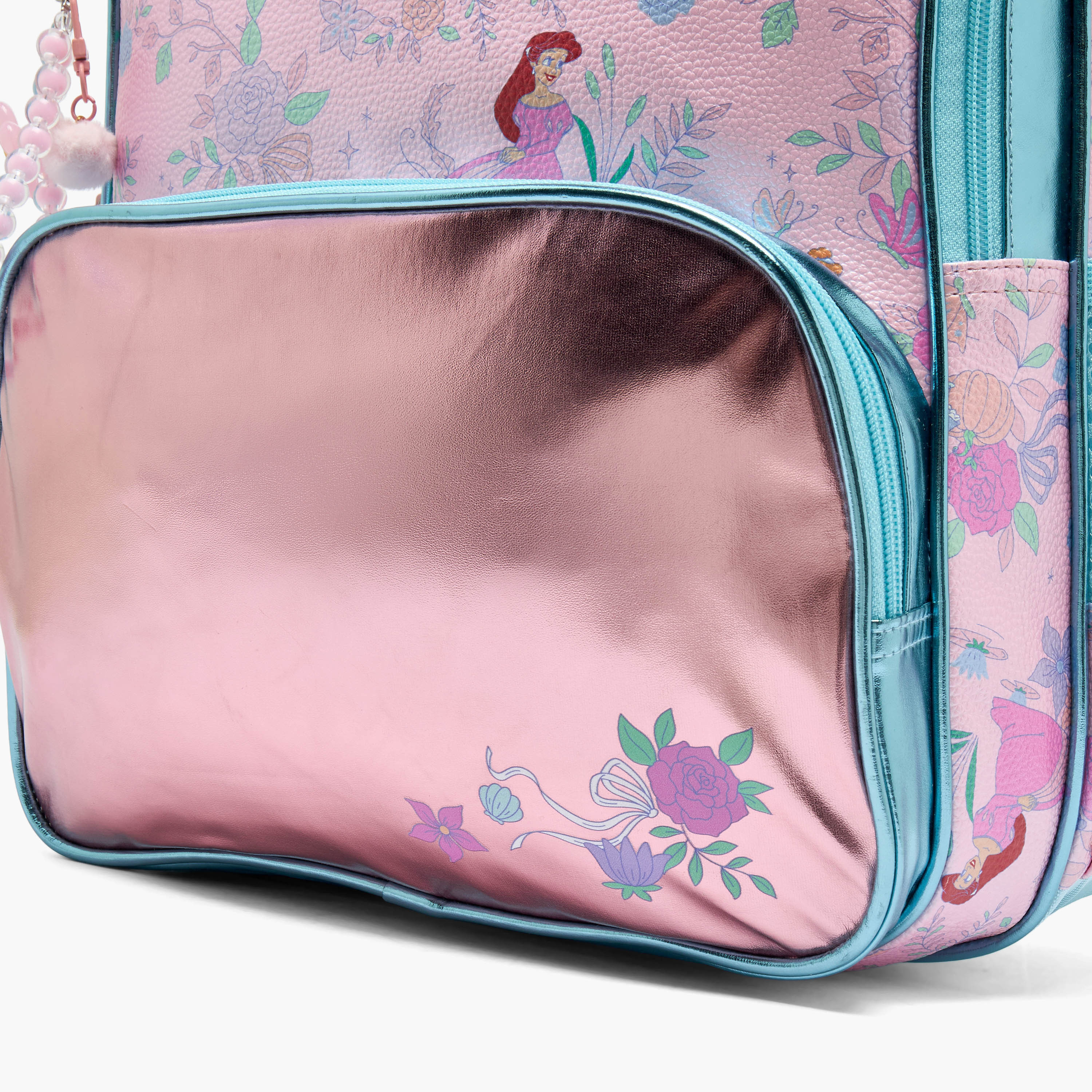 Disney Princess Print Backpack for Girls 5-8 Years with Laptop Compartment - 16 inches-school-bagsandbackpacks-backpacks-image-4