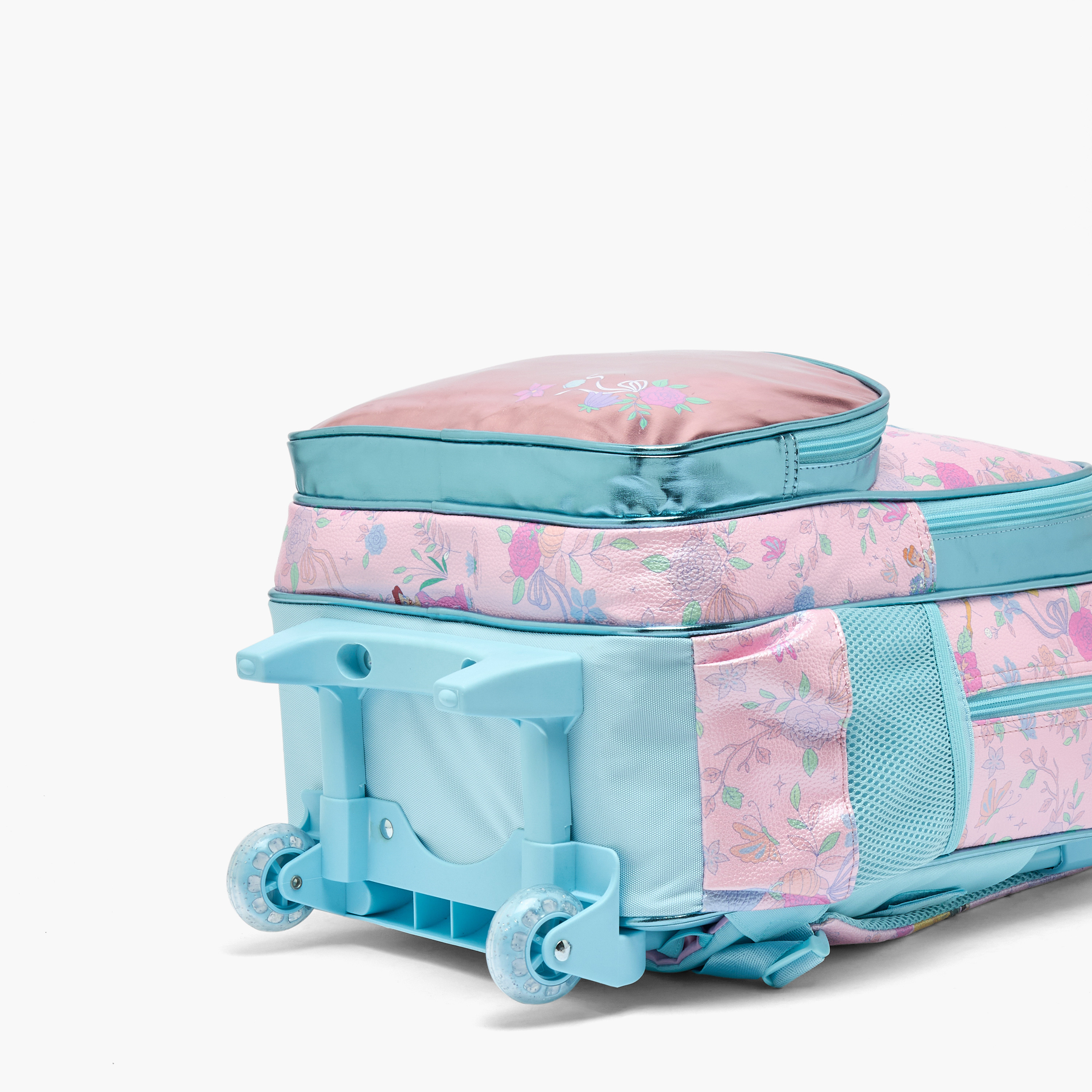 شنطة ترولي بطبعات أميرات للبنات 5-8 سنوات بعجلات متينة من ديزني - 16 بوصة-school-bagsandbackpacks-trolleybags-image-11