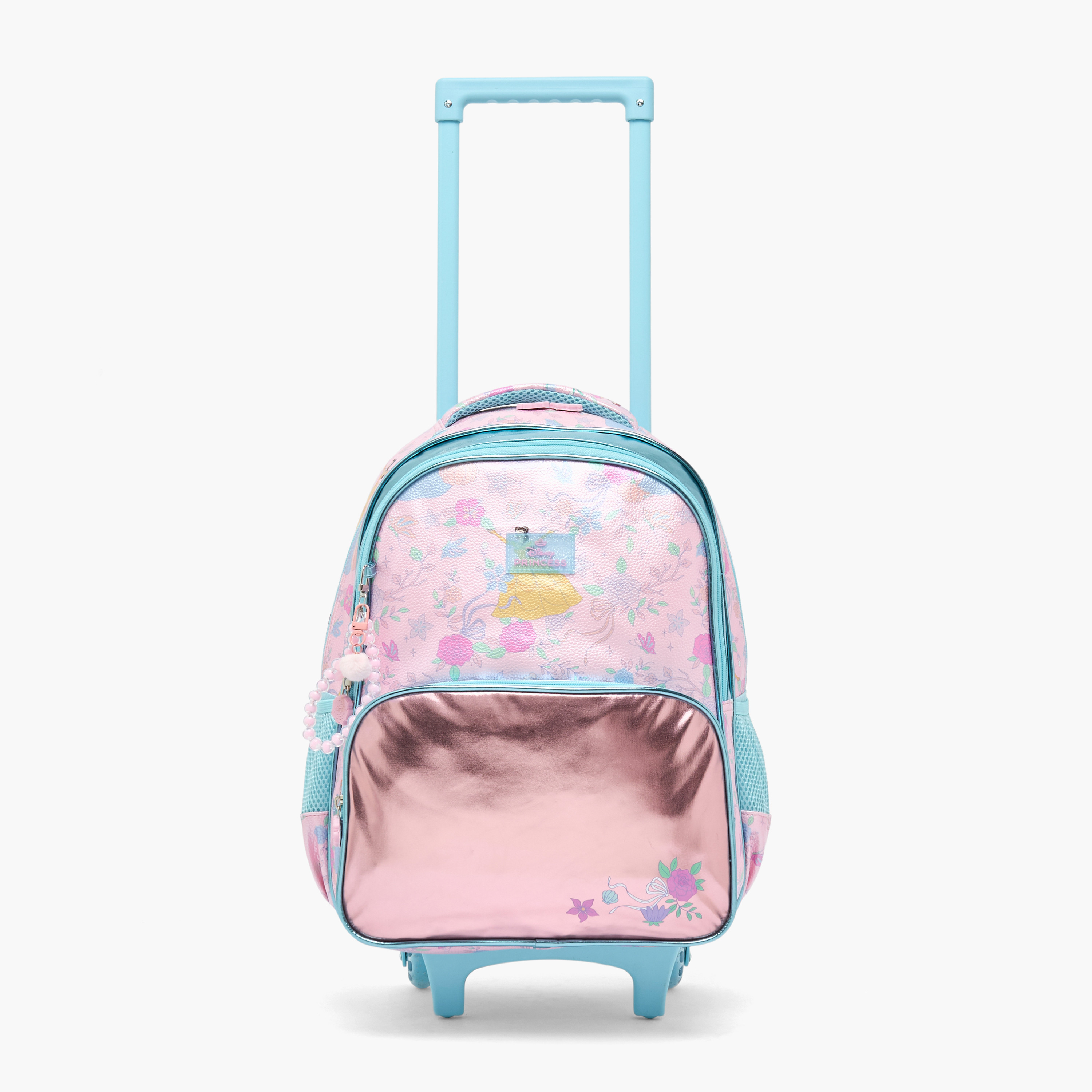 شنطة ترولي بطبعات أميرات للبنات 5-8 سنوات بعجلات متينة من ديزني - 16 بوصة-school-bagsandbackpacks-trolleybags-image-2