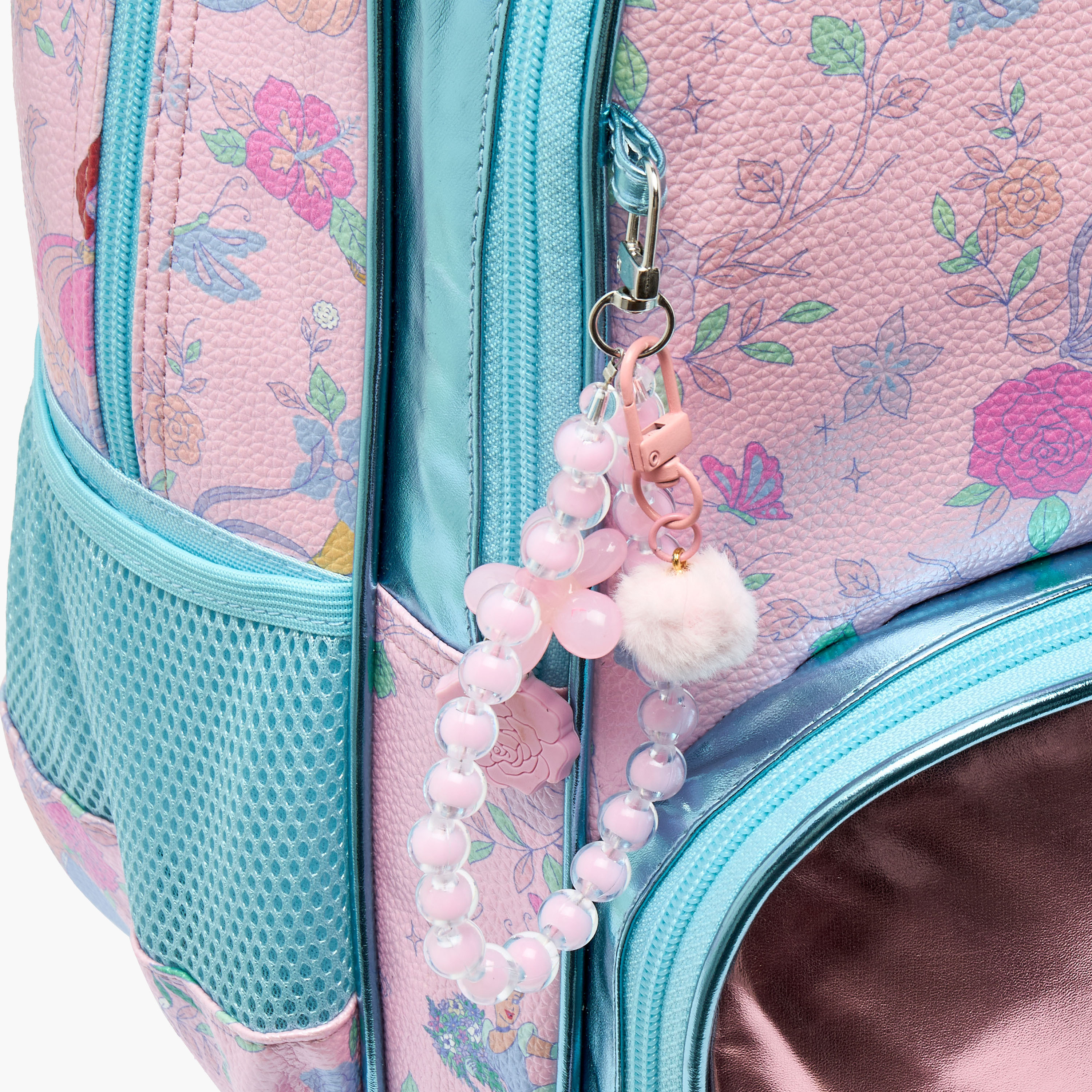 شنطة ترولي بطبعات أميرات للبنات 5-8 سنوات بعجلات متينة من ديزني - 16 بوصة-school-bagsandbackpacks-trolleybags-image-4