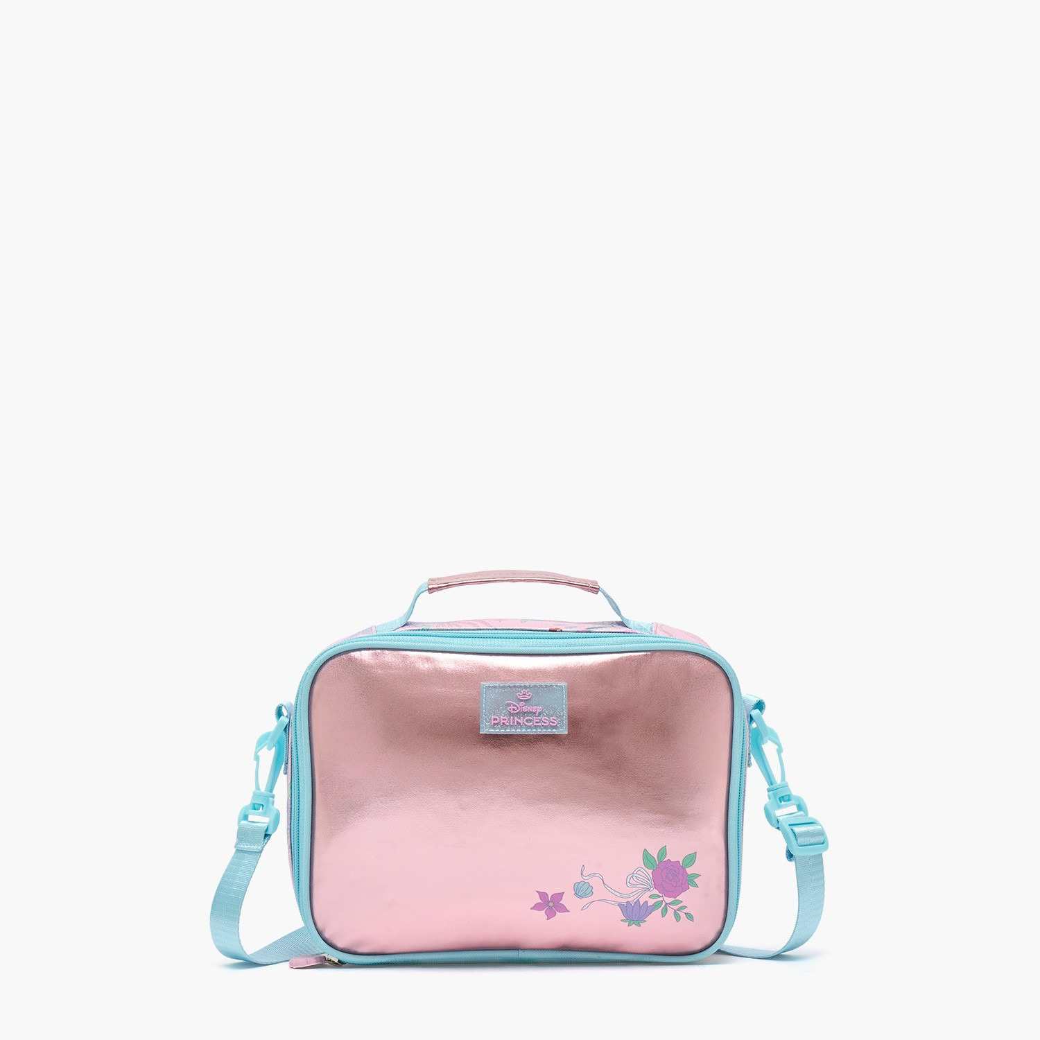 Disney Princess Print Lunch Bag for Girls 5-8 Years with Detachable Strap-school-lunchessentials-lunchbags-image-1
