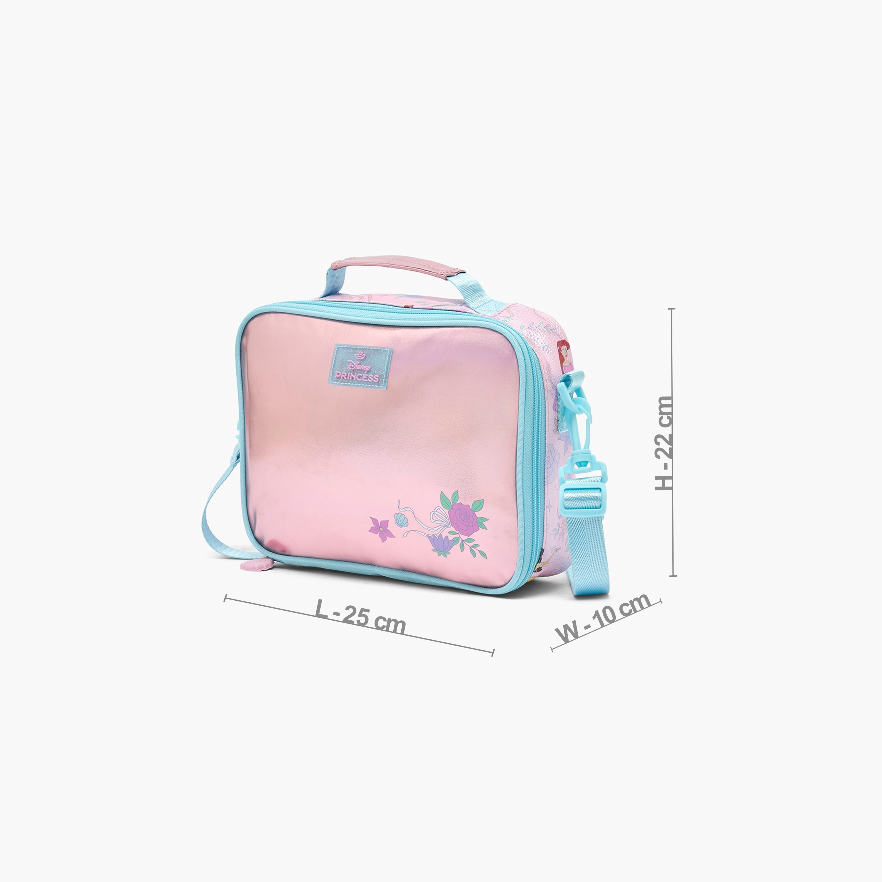 Disney Princess Print Lunch Bag for Girls 5-8 Years with Detachable Strap-school-lunchessentials-lunchbags-image-10