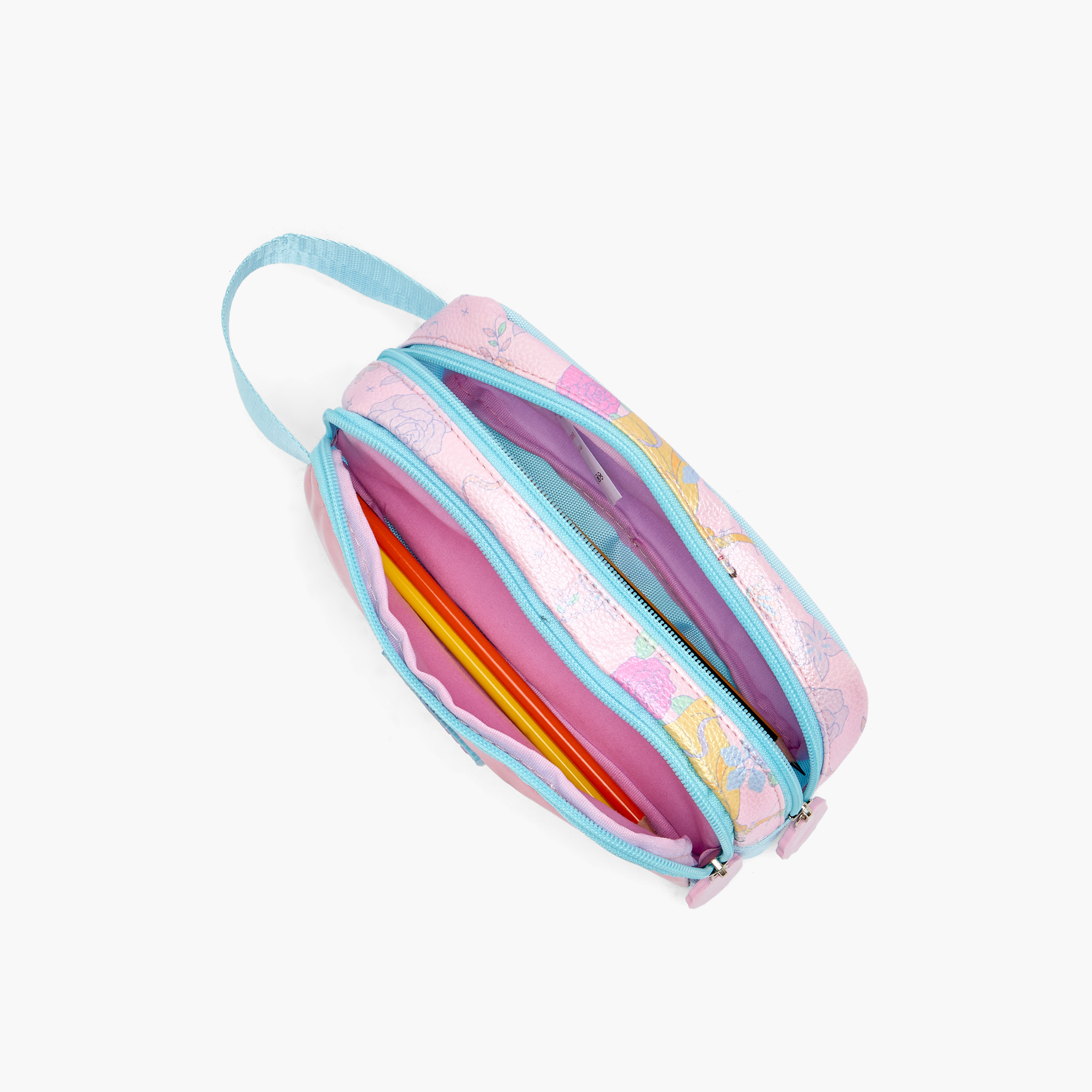 Disney Princess Pencil Pouch with 2 Compartments-school-stationery-pencilcases-image-7
