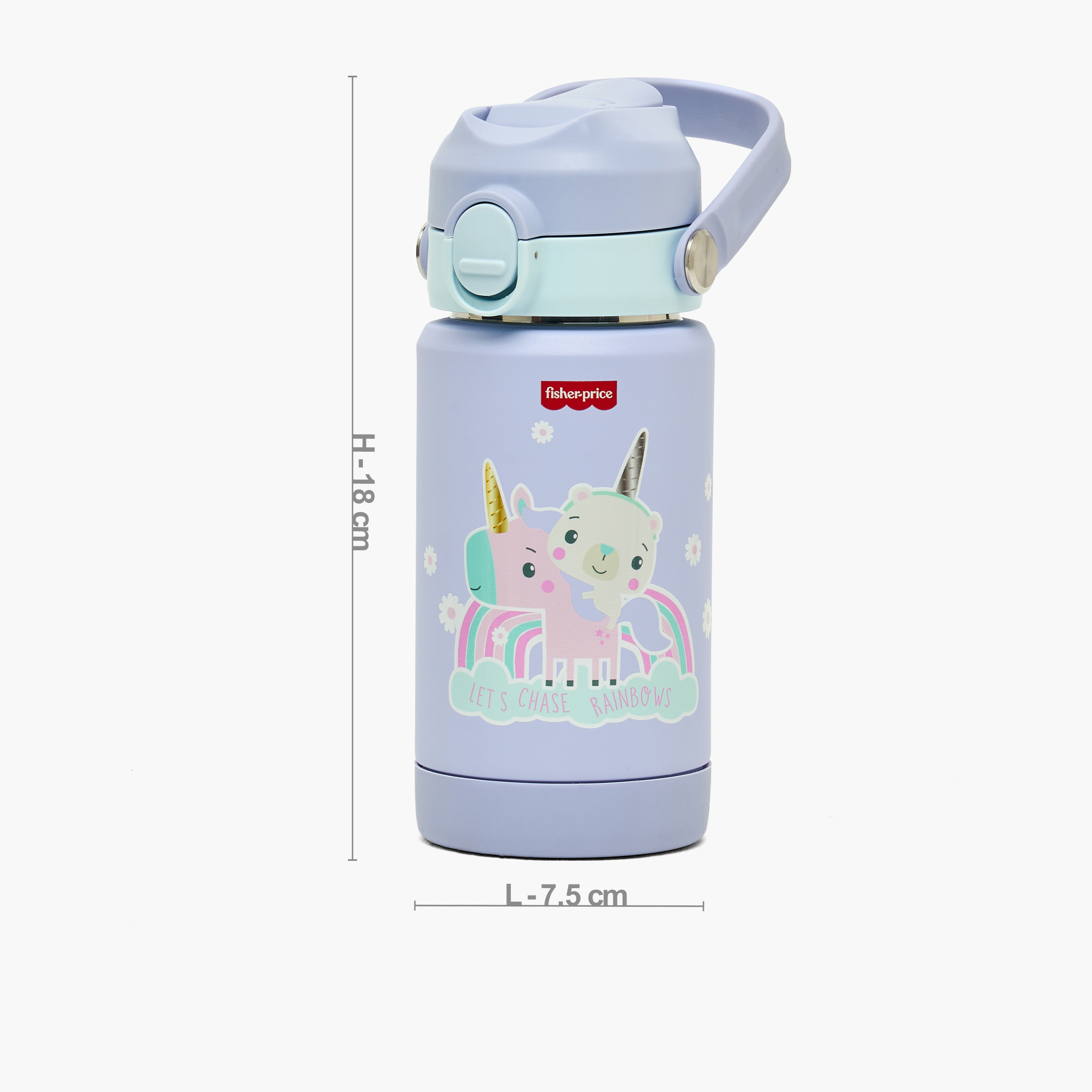 زمزمية فيشر برايس ستانلس ستيل بطبعة يونيكورن-school-waterbottles-image-3