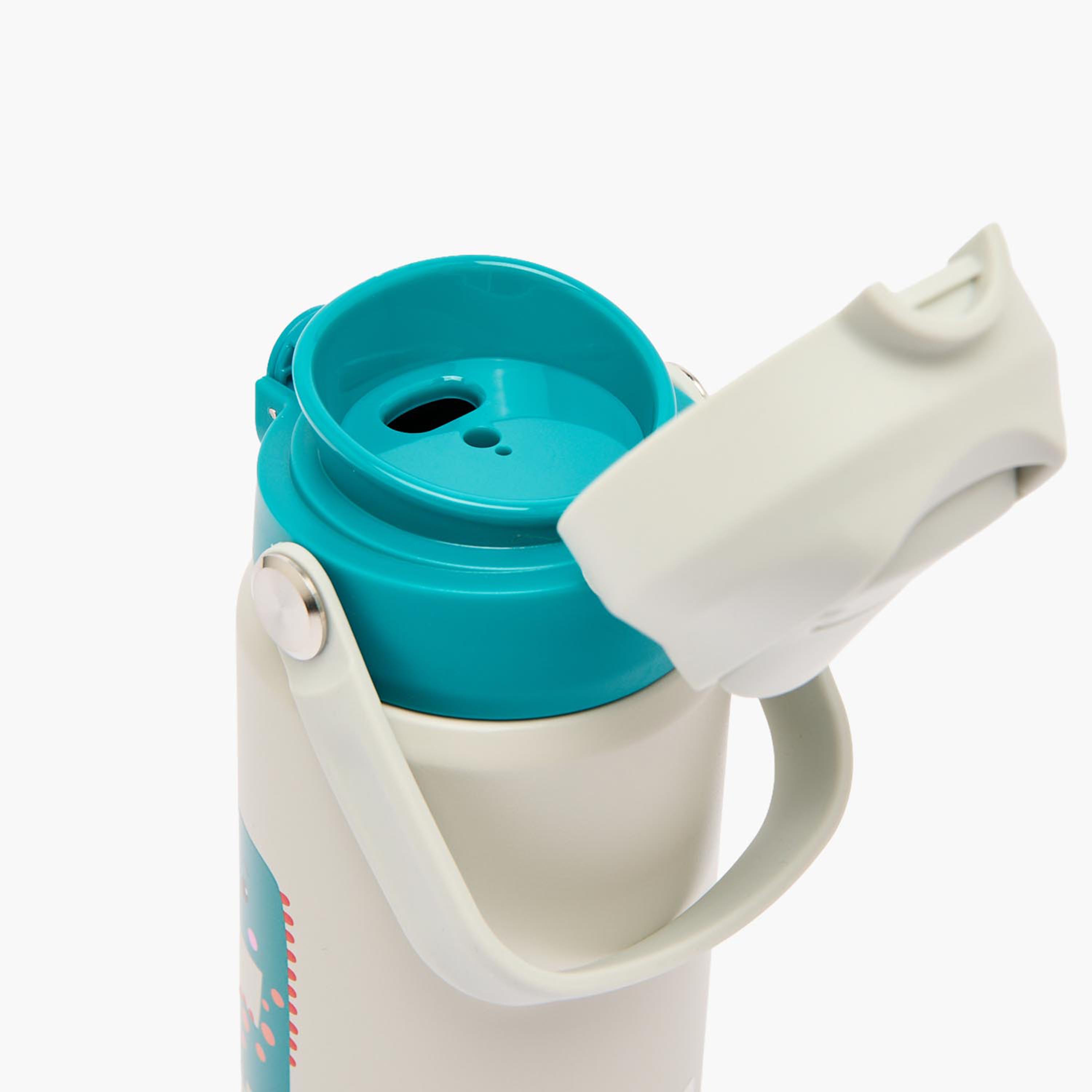 Fisher-Price Dinosaur Print Stainless Steel Water Bottle with Flip Spout and Handle-school-waterbottles-image-5