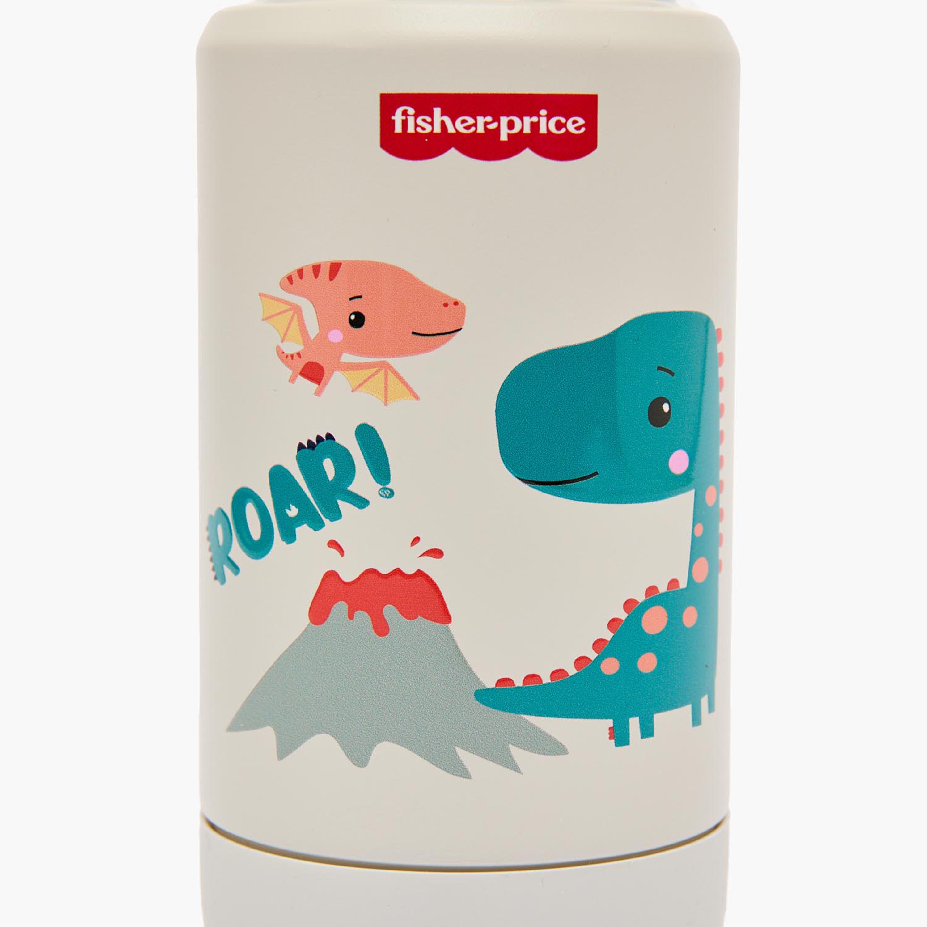 Fisher-Price Dinosaur Print Stainless Steel Water Bottle with Flip Spout and Handle-school-waterbottles-image-8