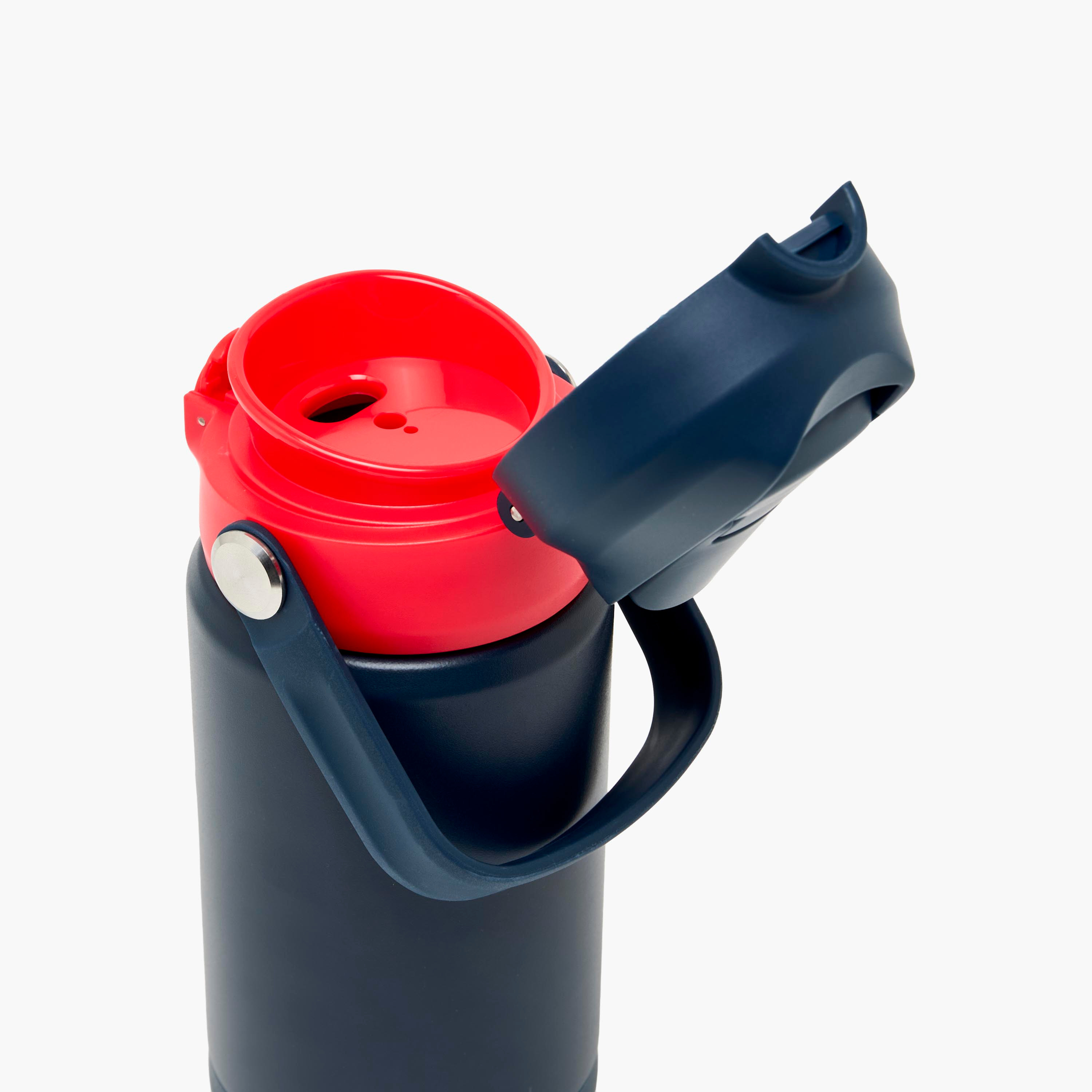 قارورة مياه ستانلس ستيل بفوهة قلابة ومقبض وطبعات من هوت ويلز-school-waterbottles-image-7
