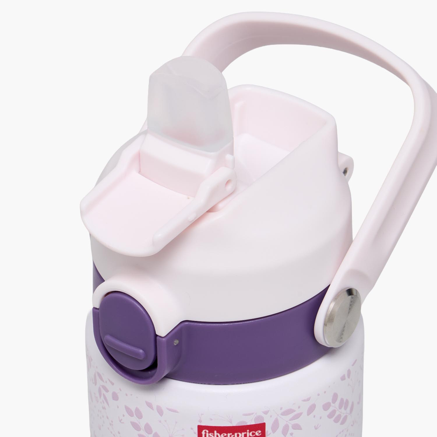 قارورة مياه ستانليس ستيل بمقبض وفوهة قلابة وطبعات دب من فيشر برايس - 350 مل-school-waterbottles-image-6