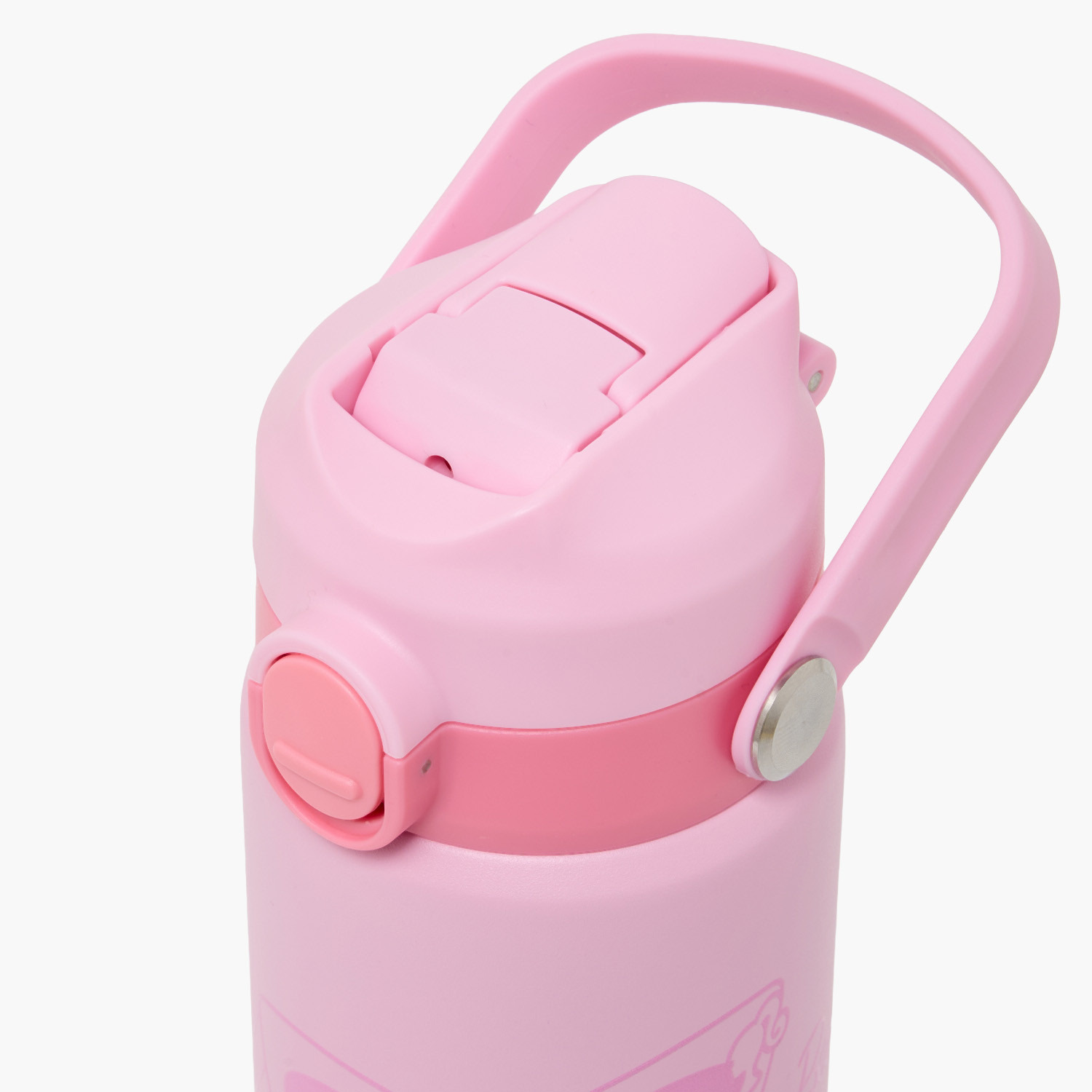 Barbie Print Stainless Steel Water Bottle with Flip Spout and Handle-school-waterbottles-image-4