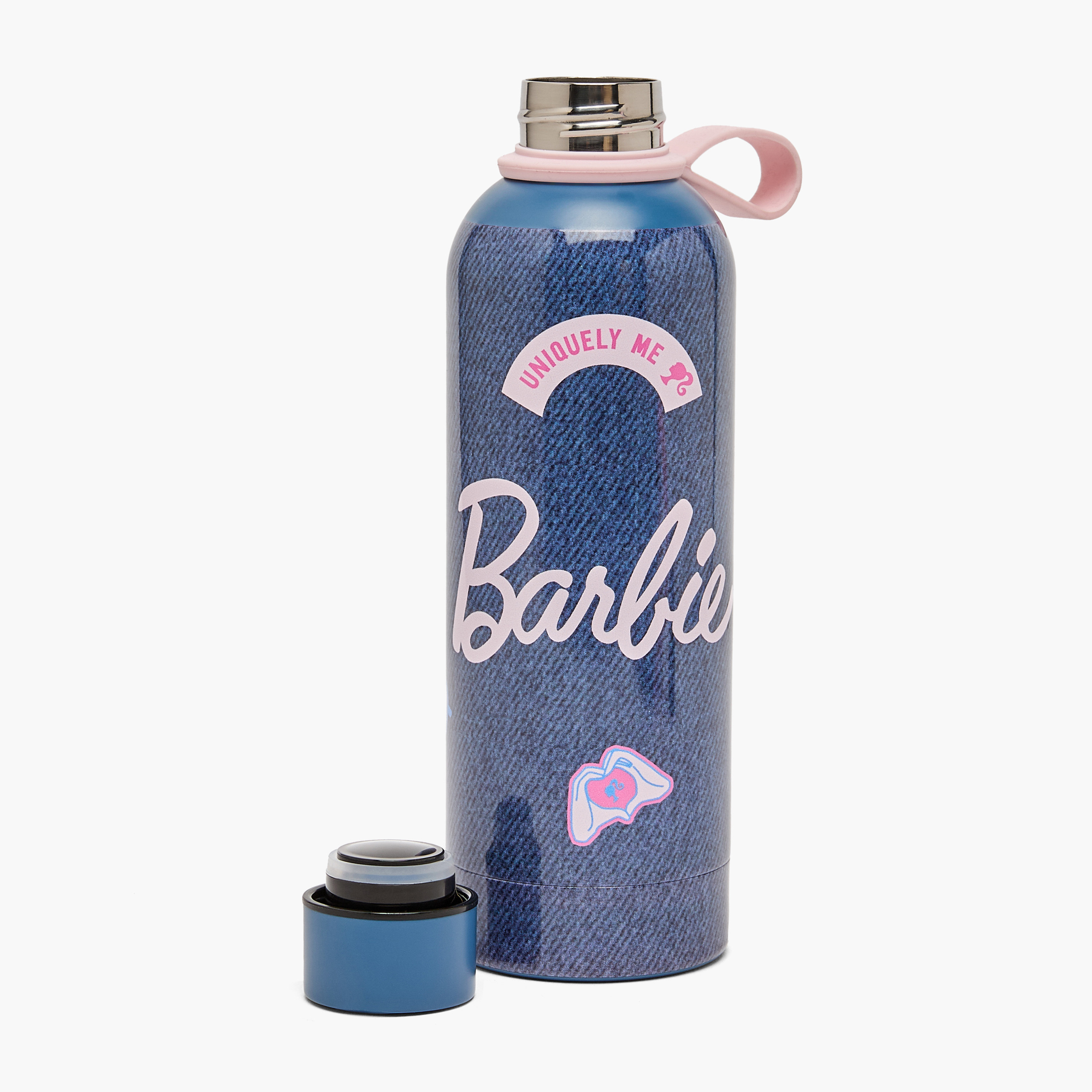Barbie Stainless Steel Water Bottle with Carry Loop-school-waterbottles-image-2