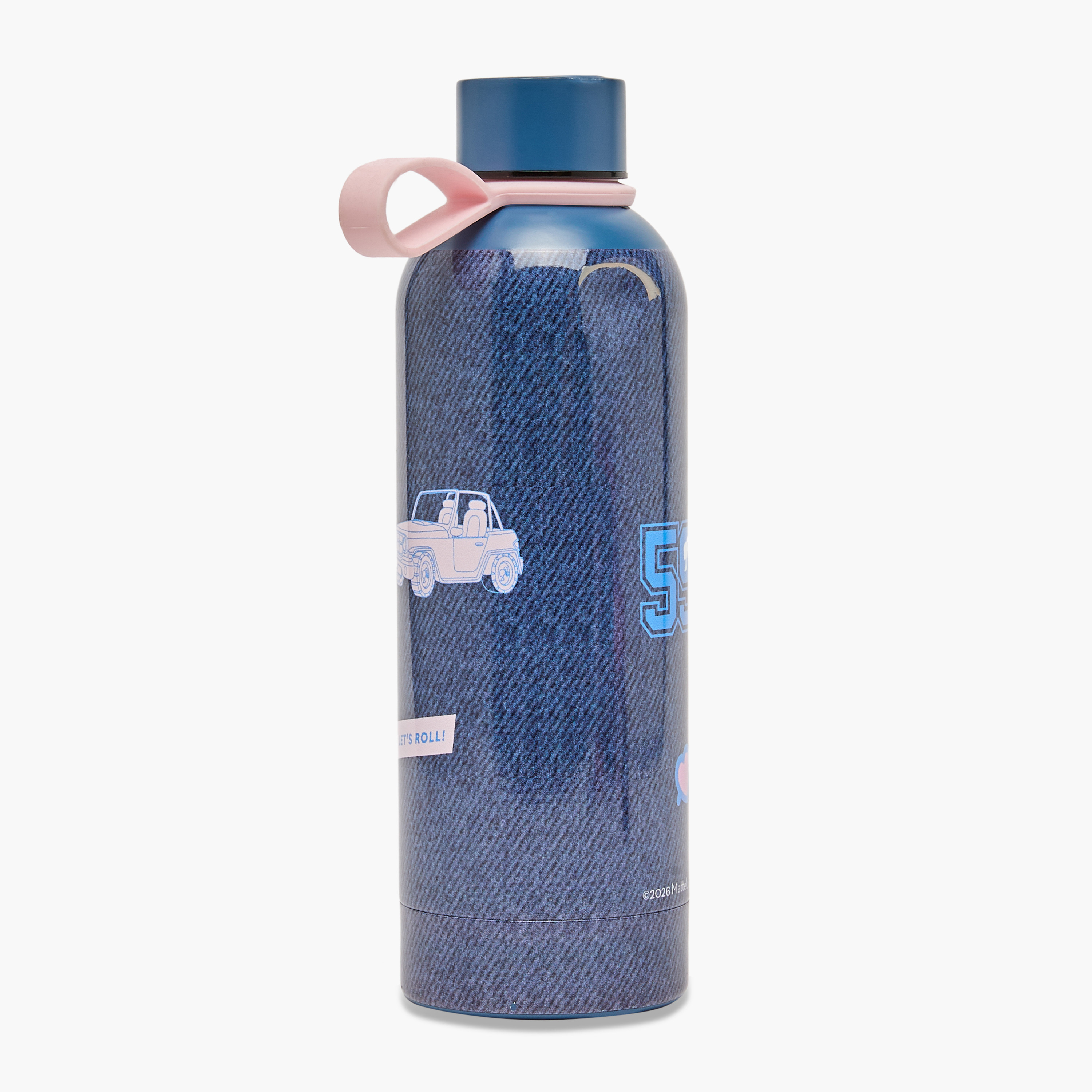 Barbie Stainless Steel Water Bottle with Carry Loop-school-waterbottles-image-3