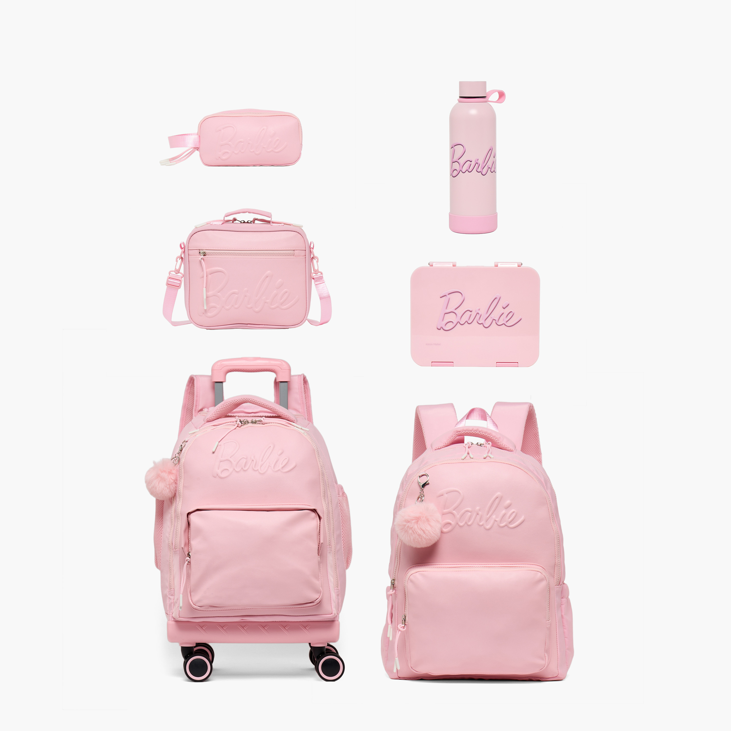 قارورة مياه ستانلس ستيل بمقبض حلقة وطبعات باربي-school-waterbottles-image-8