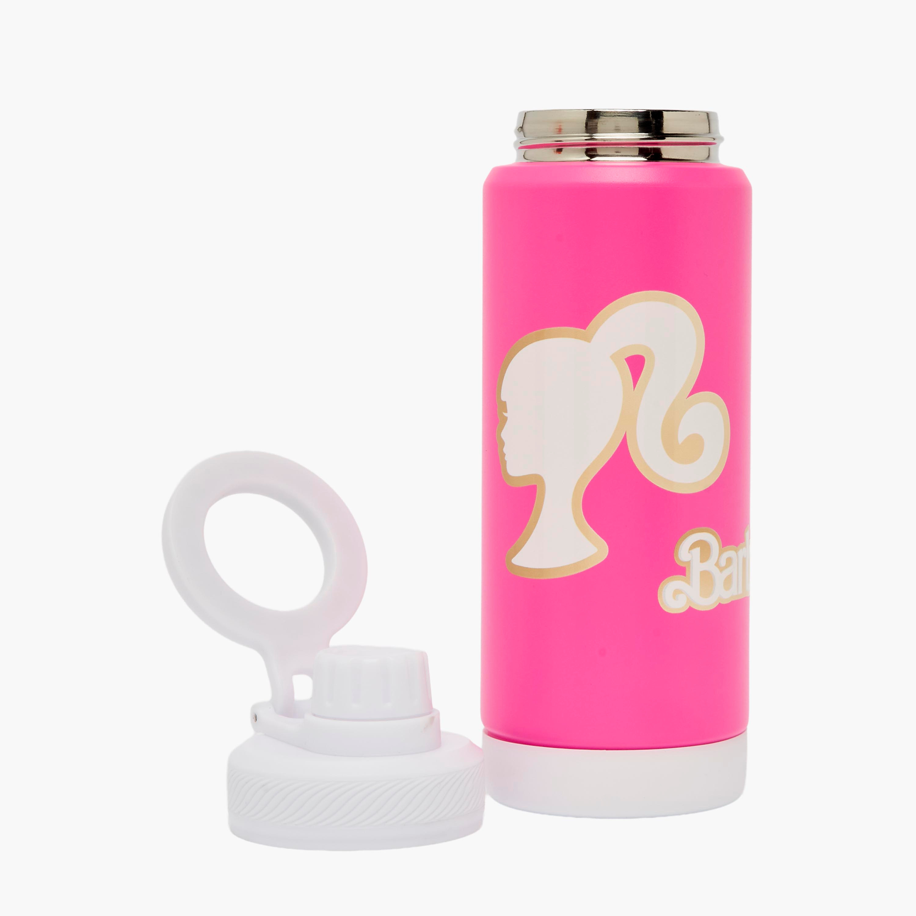 Mattel Barbie Stainless Steel Water Bottle with Carry Loop-school-waterbottles-image-2