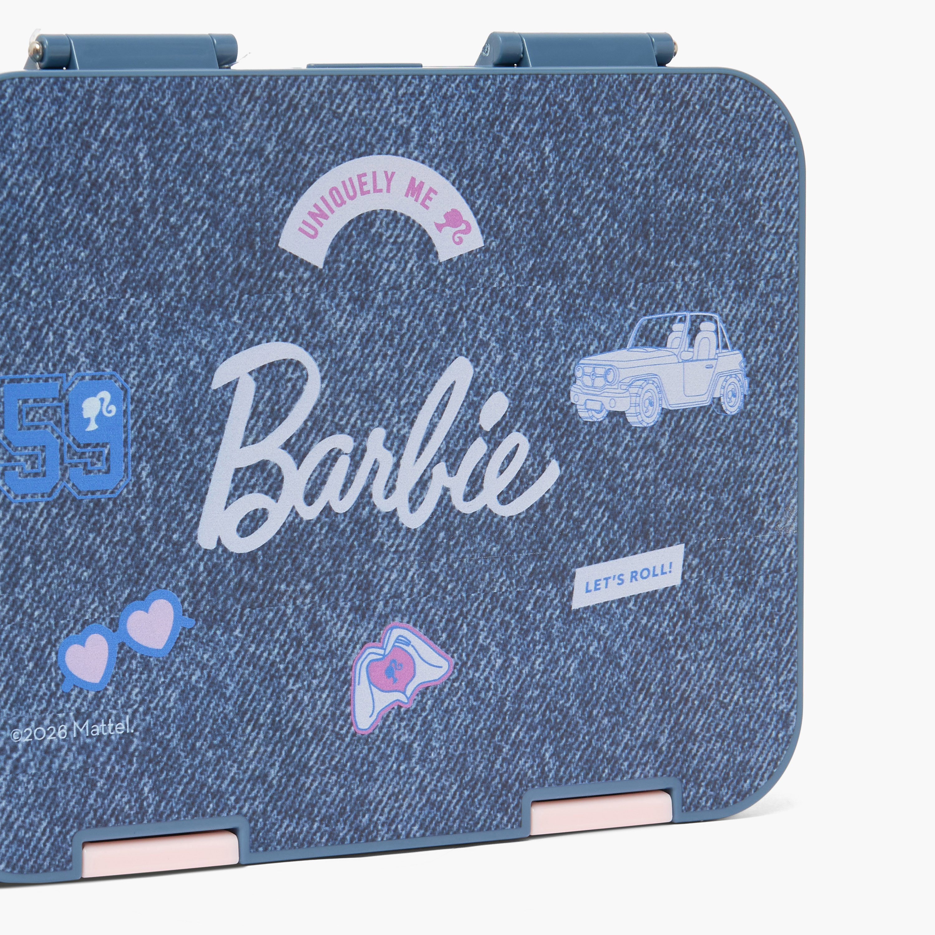 Barbie Print Bento Lunch Box for Girls with Clip Lock Lid - 1 L-school-lunchessentials-lunchboxes-image-4