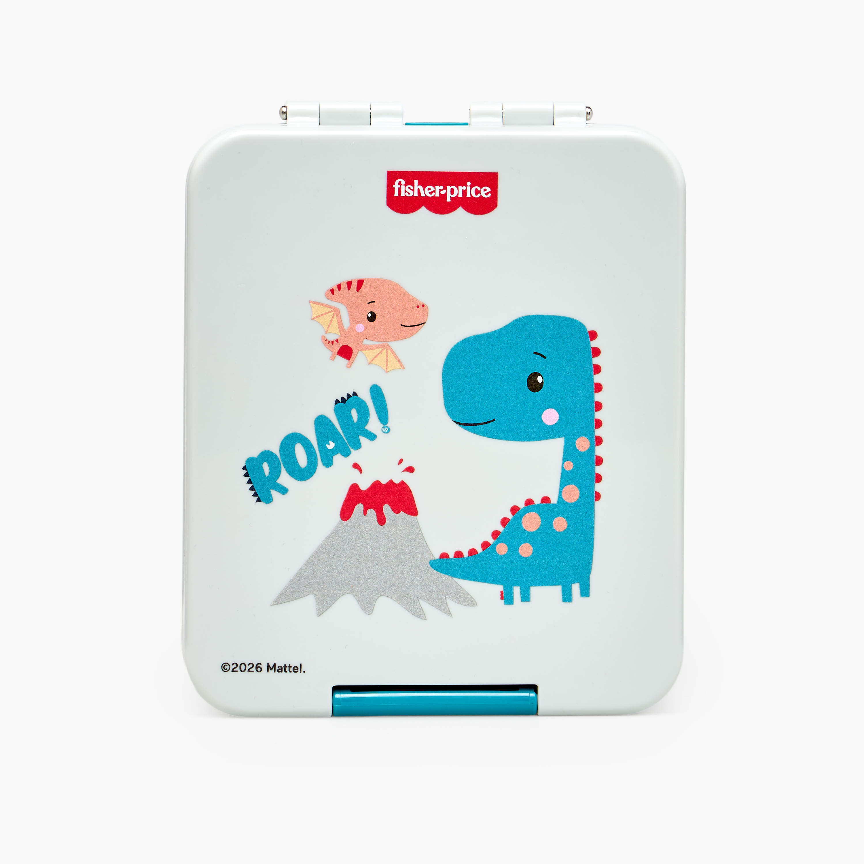 صندوق غداء بينتو بطبعات ديناصور للبنات مع غطاء بمشبك إغلاق من فيشر برايس-school-lunchessentials-lunchboxes-image-3