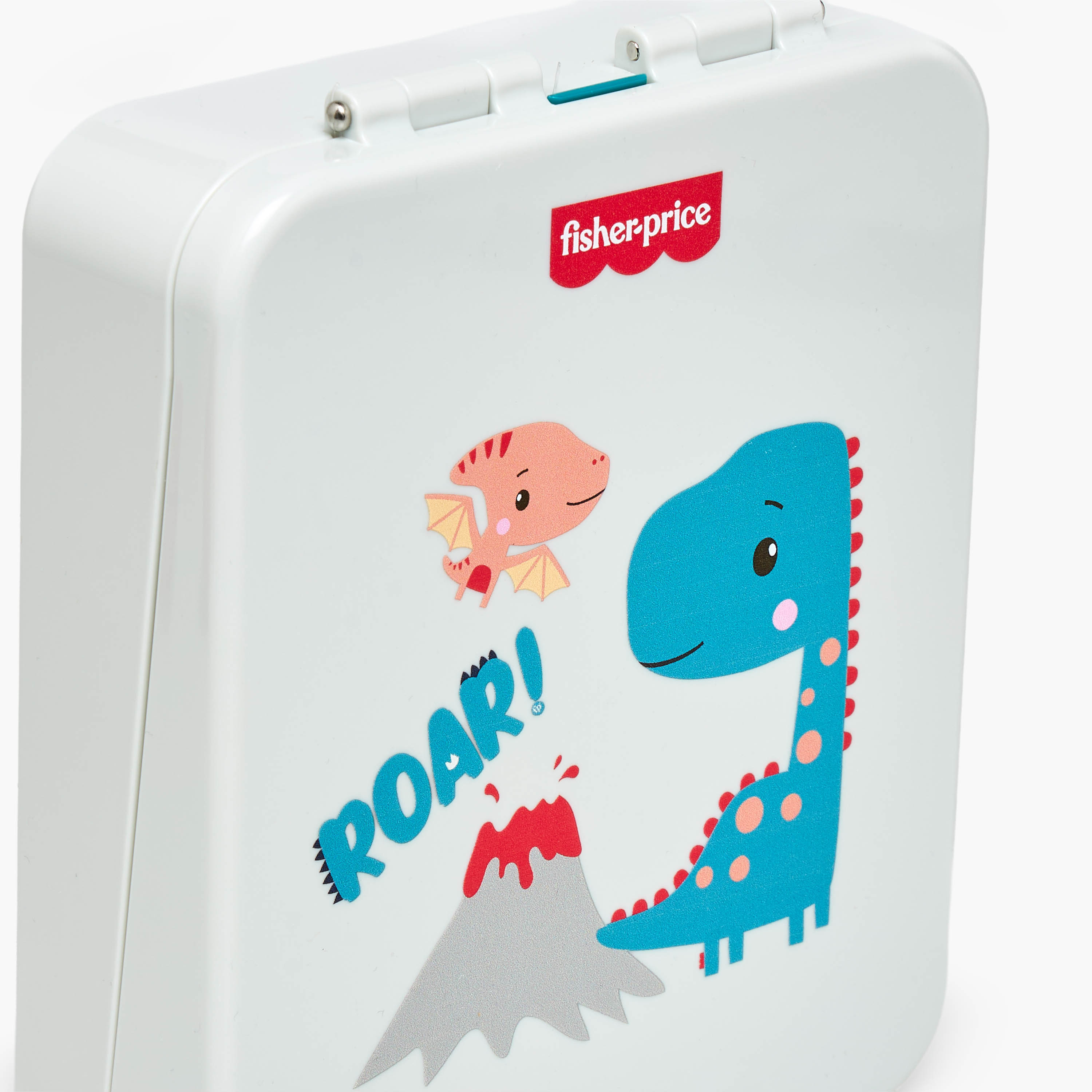 صندوق غداء بينتو بطبعات ديناصور للبنات مع غطاء بمشبك إغلاق من فيشر برايس-school-lunchessentials-lunchboxes-image-4