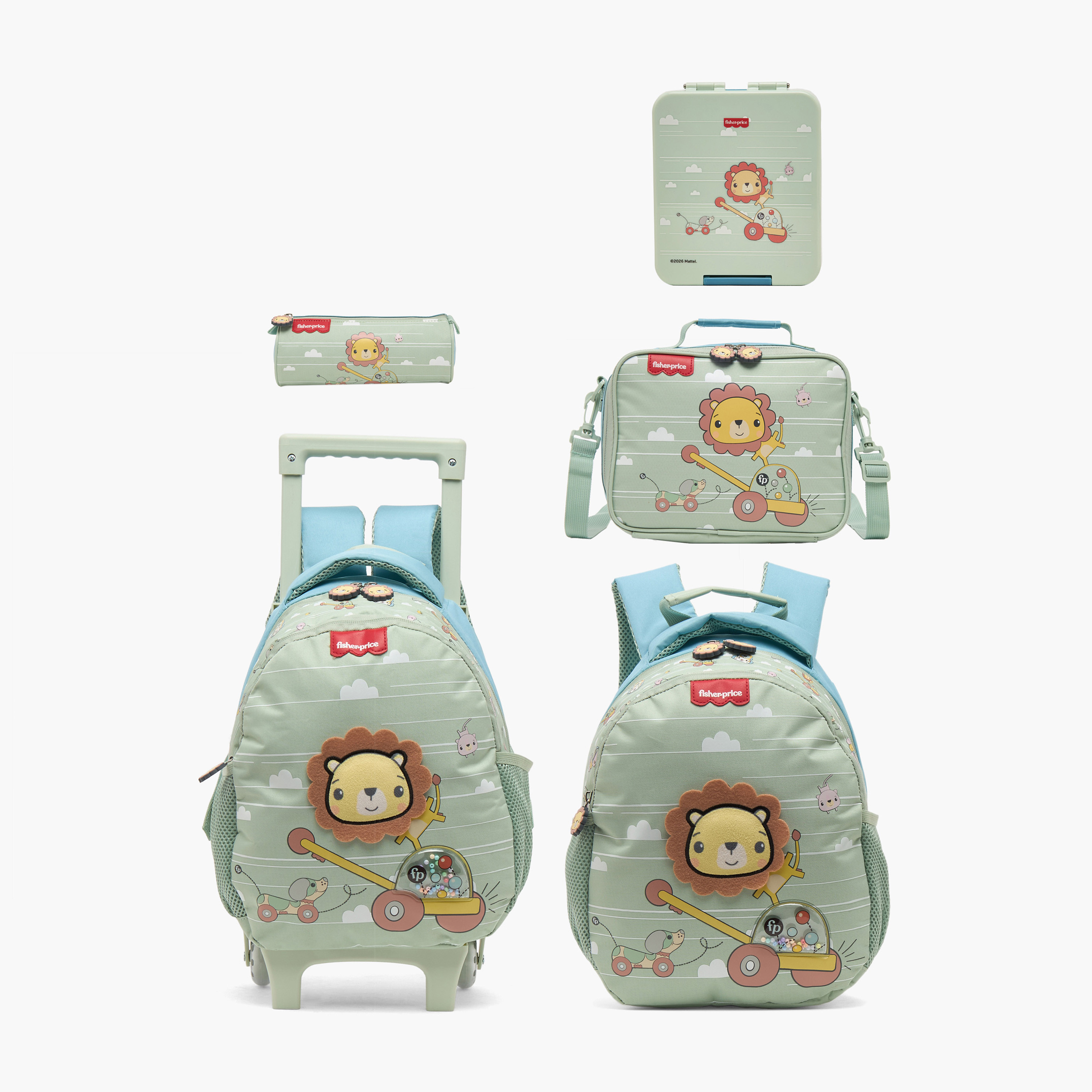 Fisher-Price Lion Print Bento Lunch Box for Boys with 3 Compartments-school-lunchessentials-lunchboxes-image-10